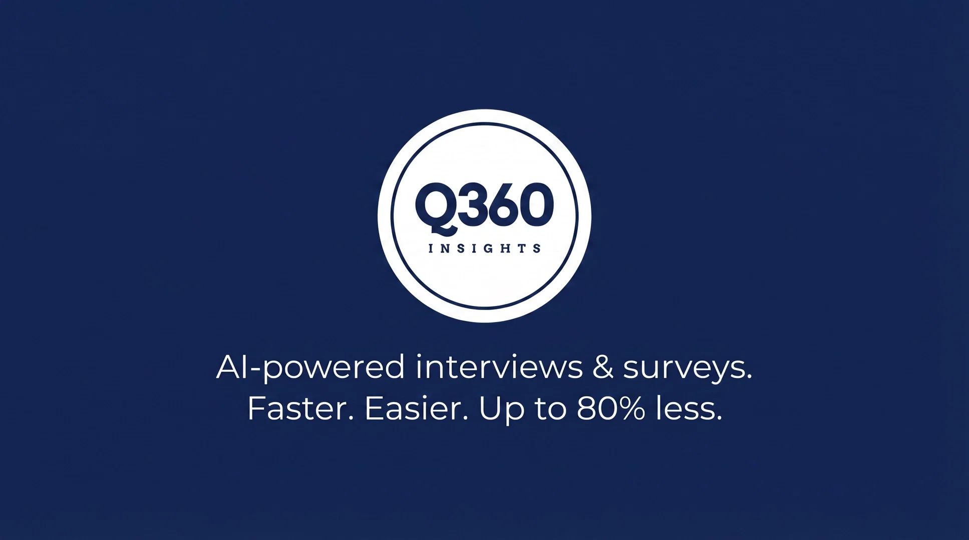 Q360 PulseCheck AI-Powered Interviews & Surveys screenshot