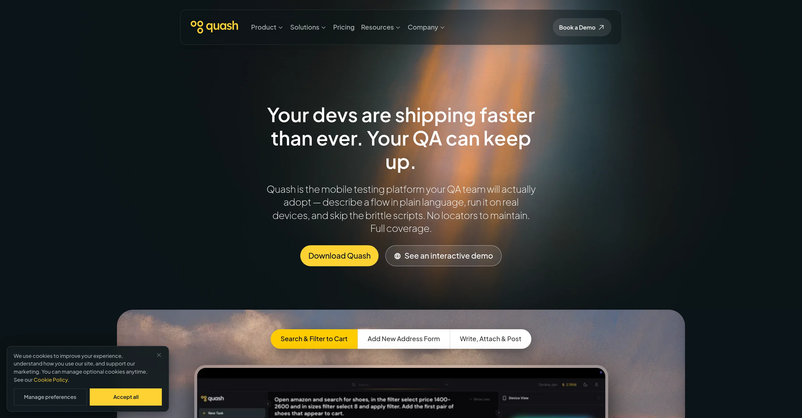 Quash screenshot