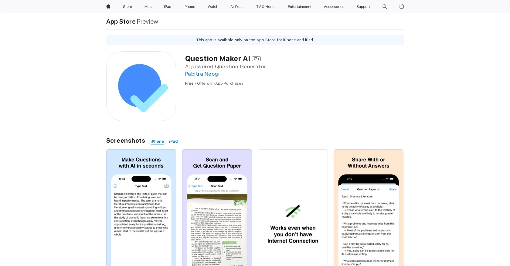 Question Maker AI screenshot