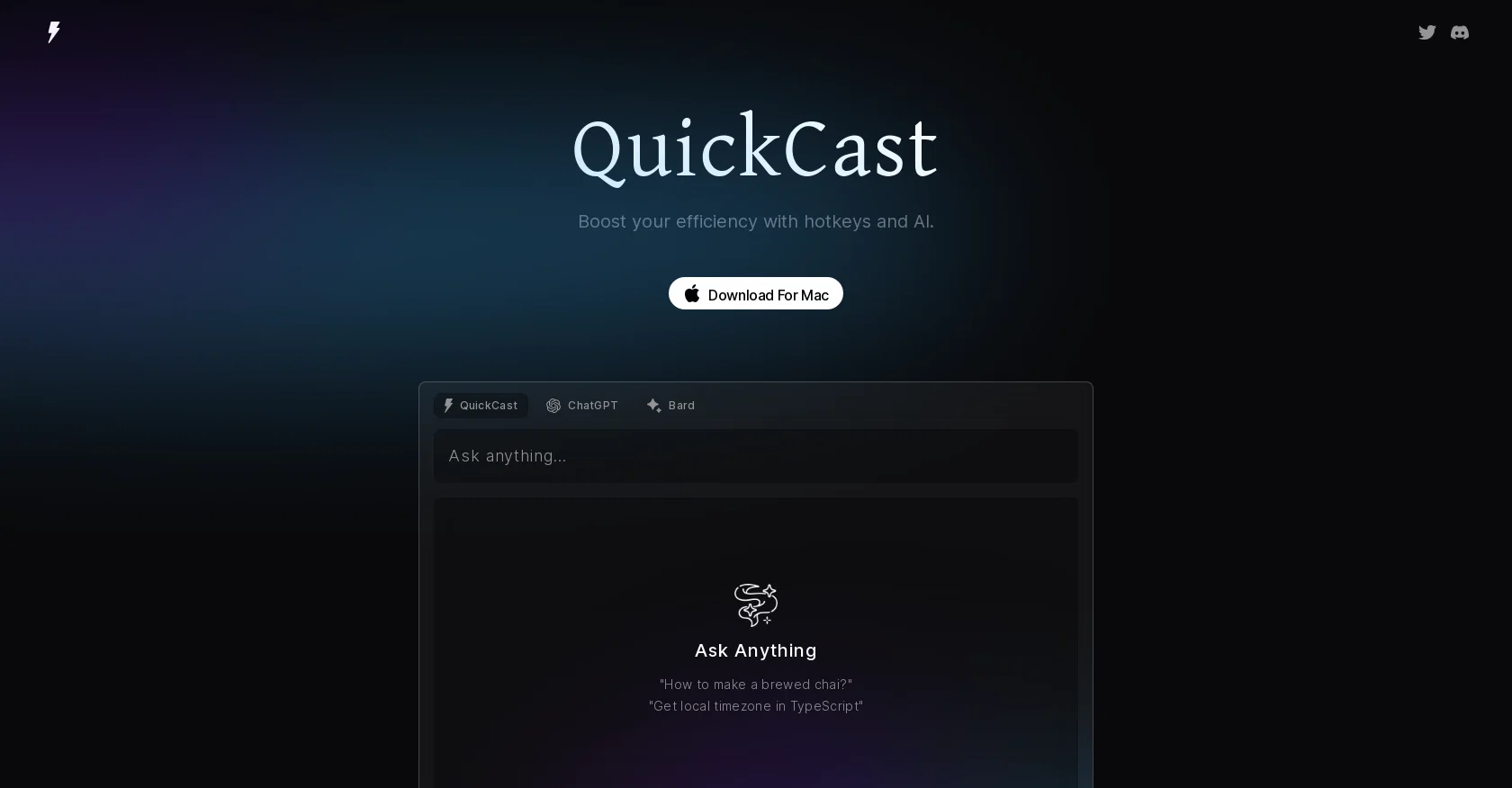 Quickcast screenshot