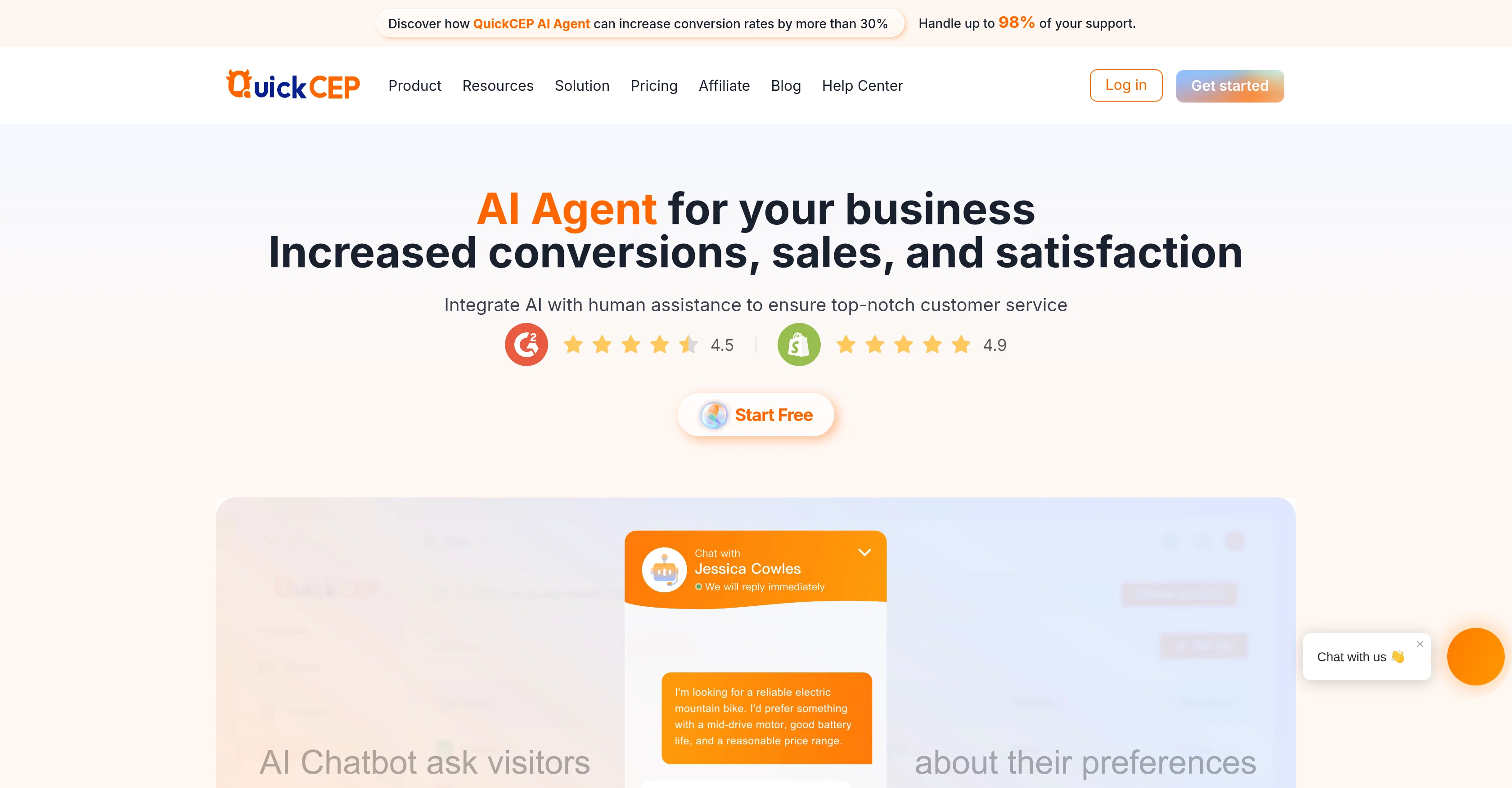 QuickCEP screenshot