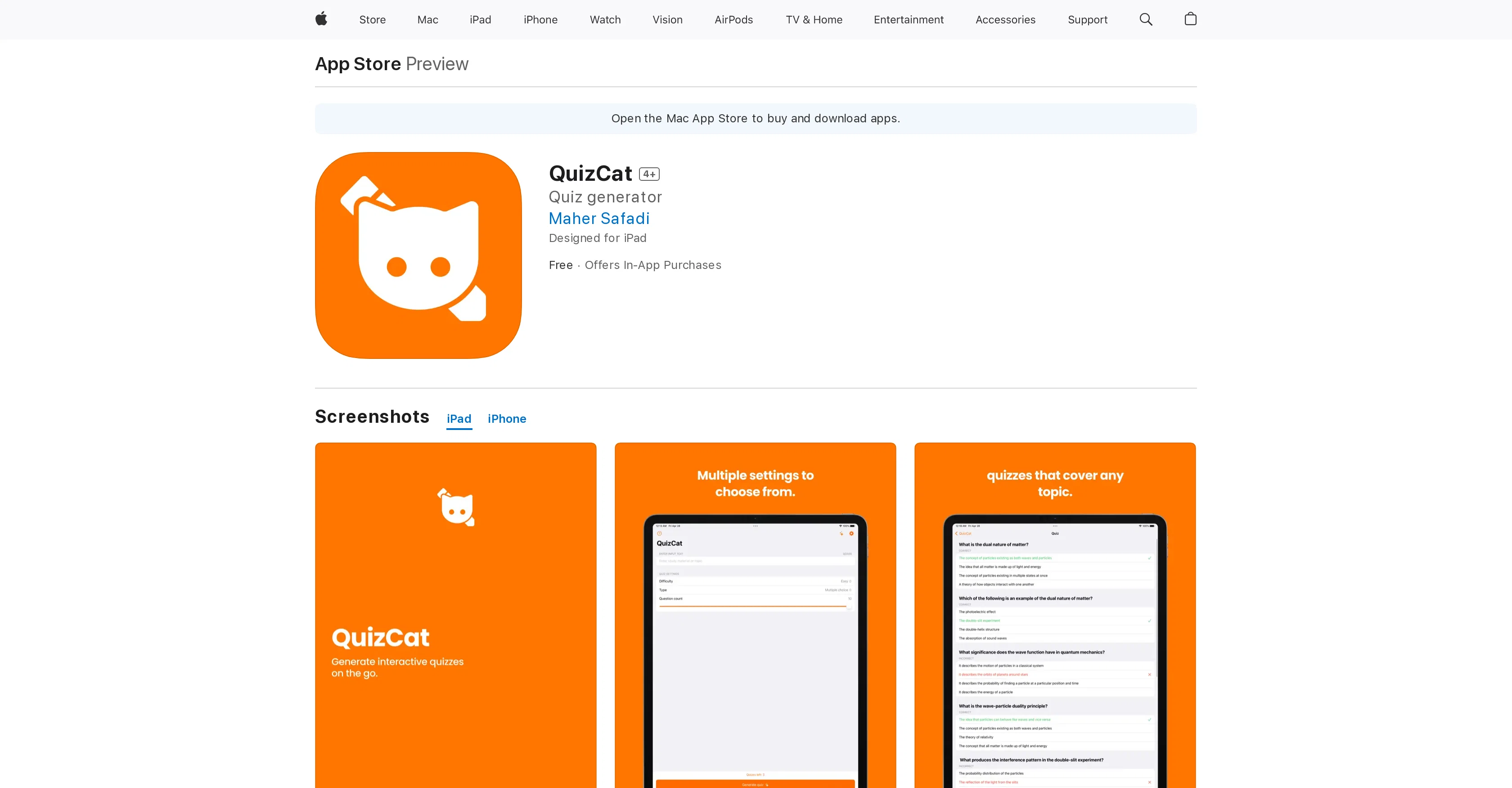 QuizCat screenshot