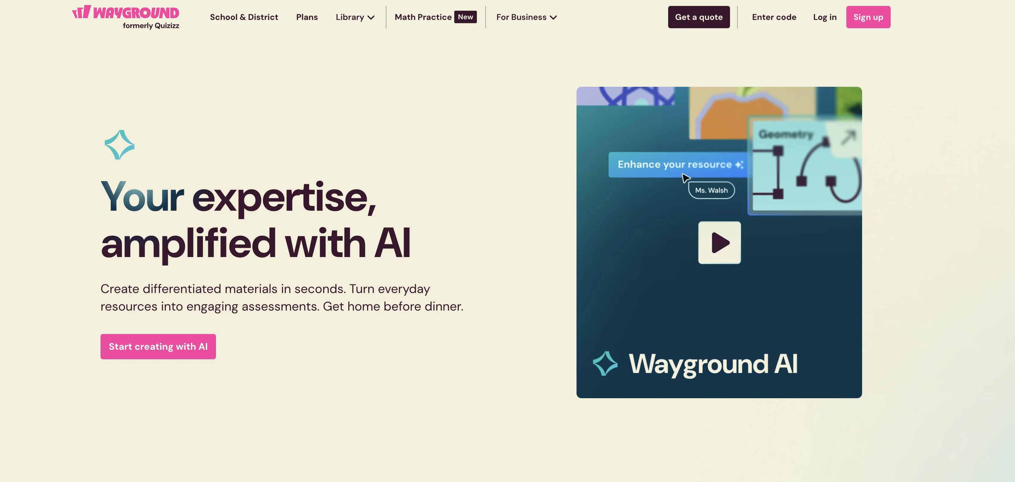 WayGround (Quizizz AI) screenshot