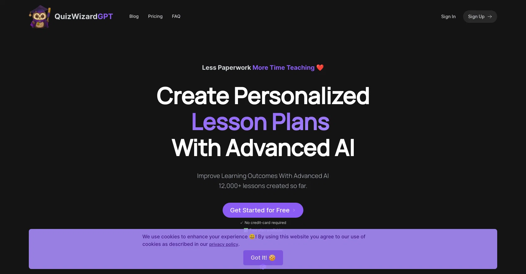 QuizWizardGPT screenshot
