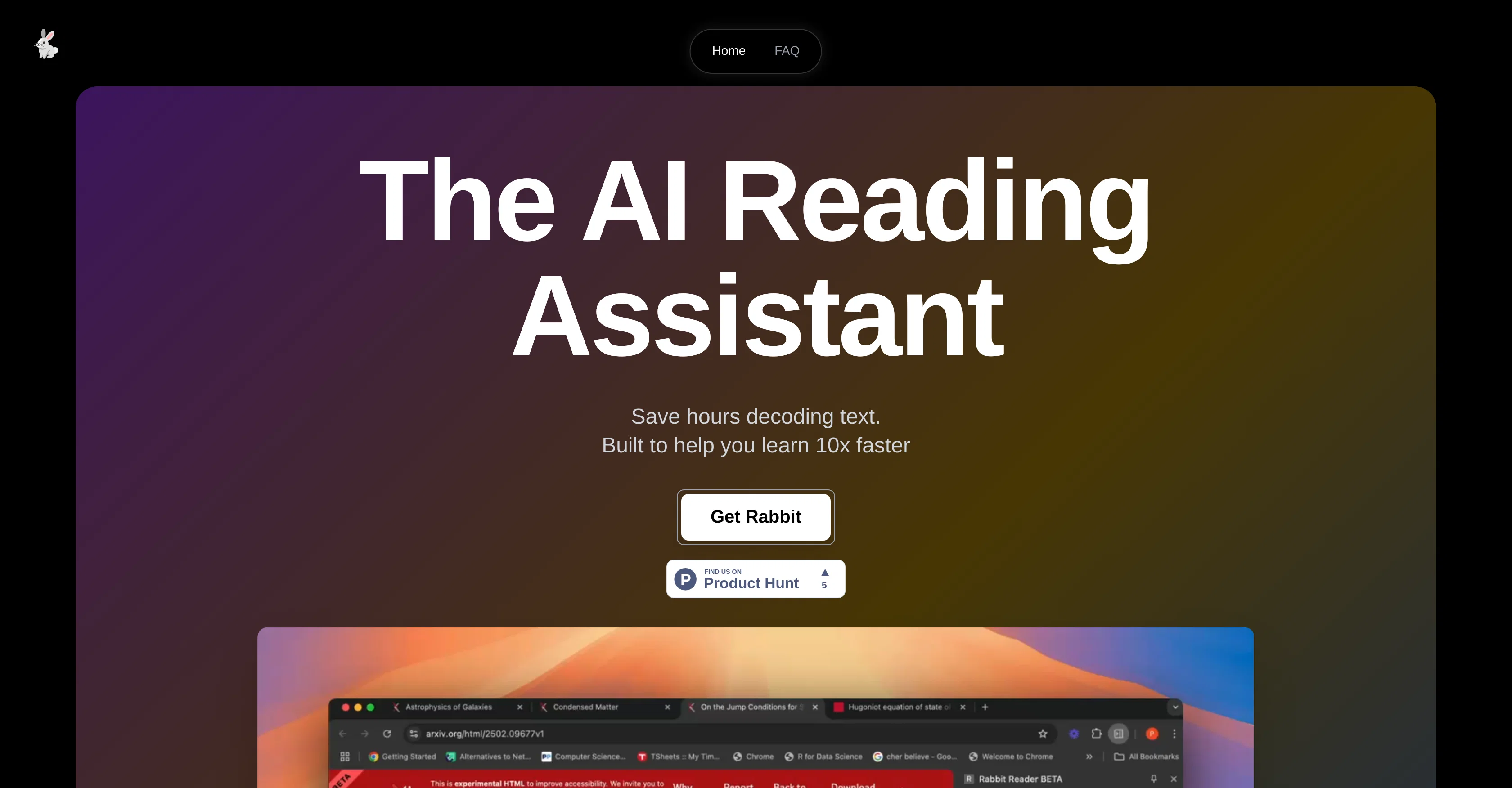 Rabbit Reader screenshot