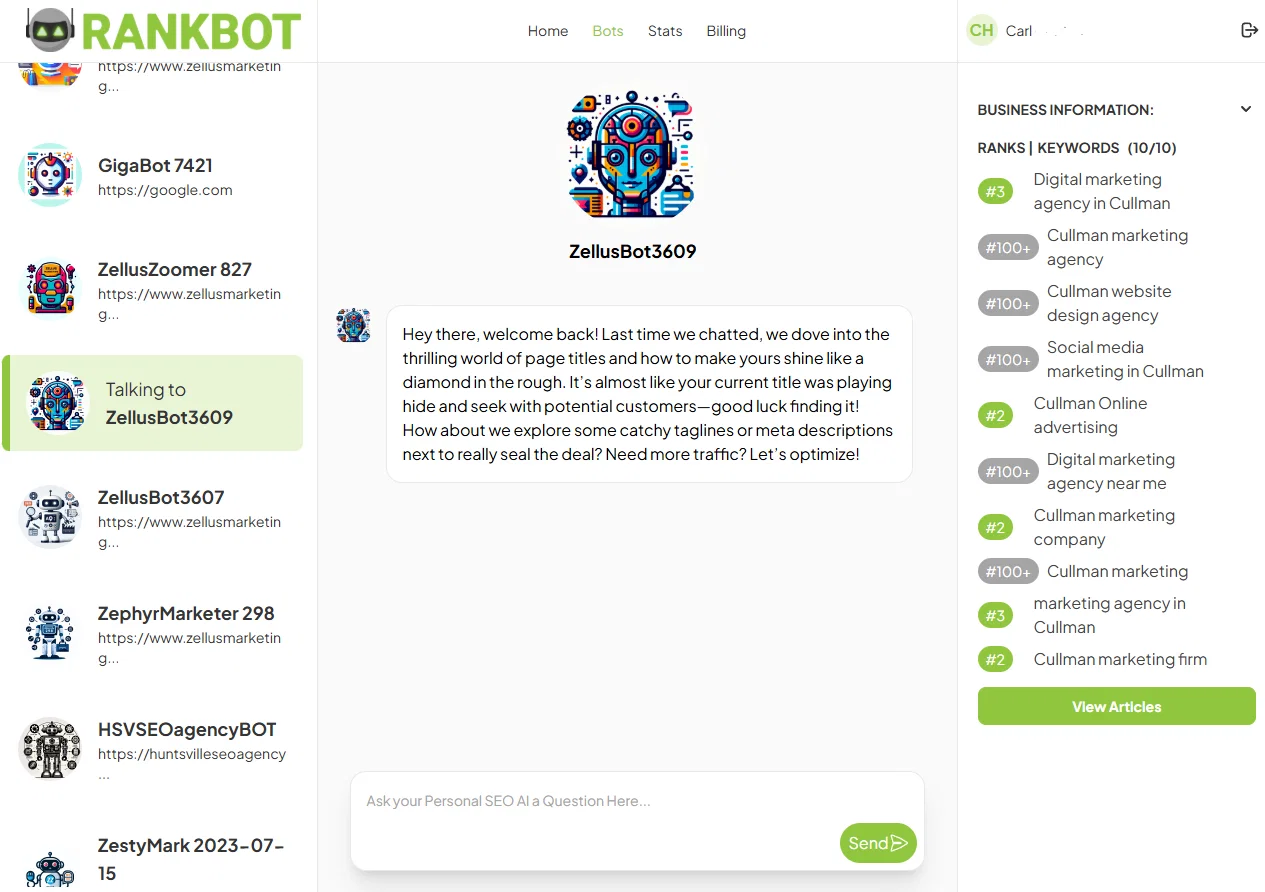 RankBot | AI Linkbuilding Agentv1.2 screenshot