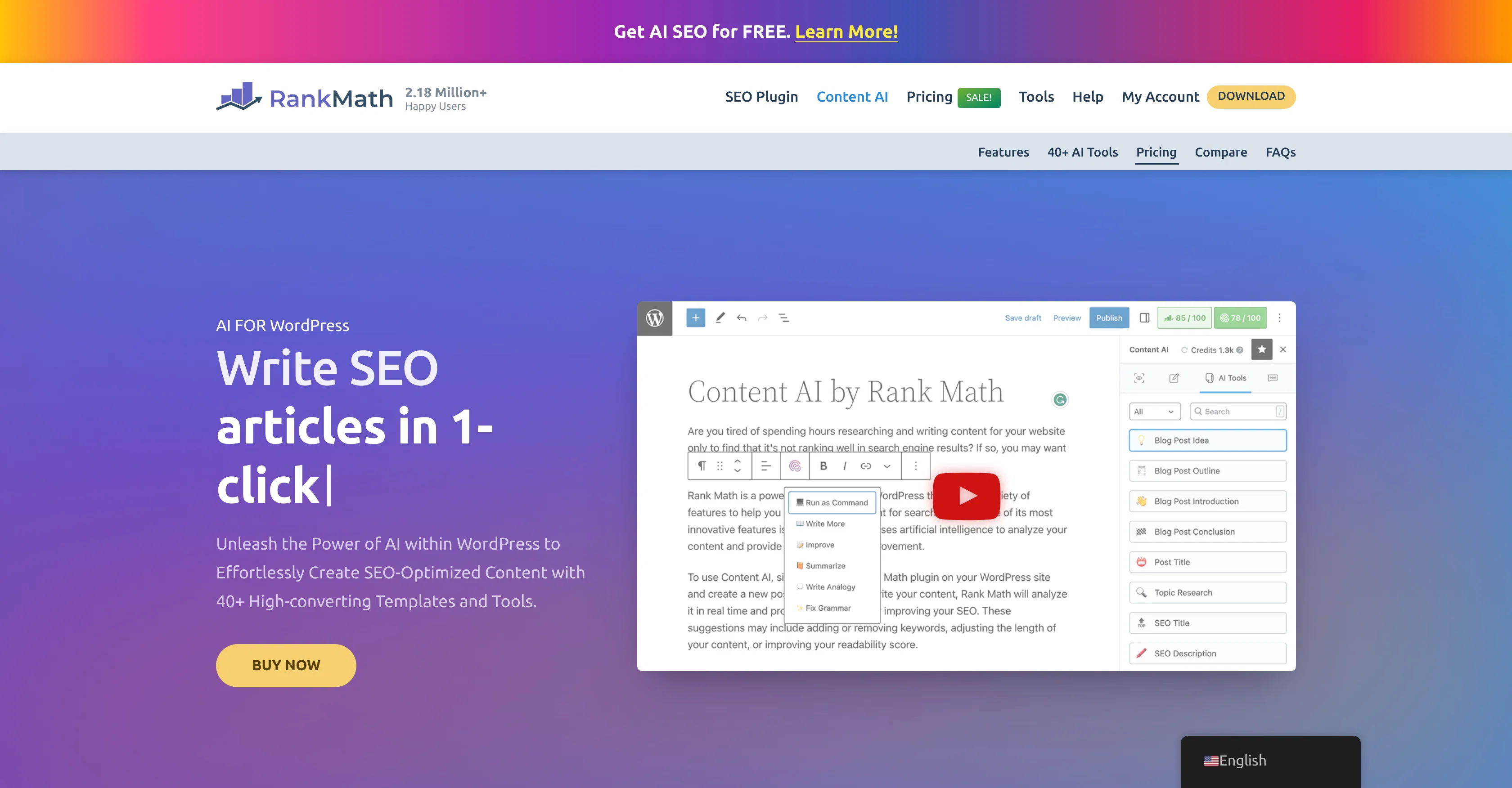 RankMath screenshot