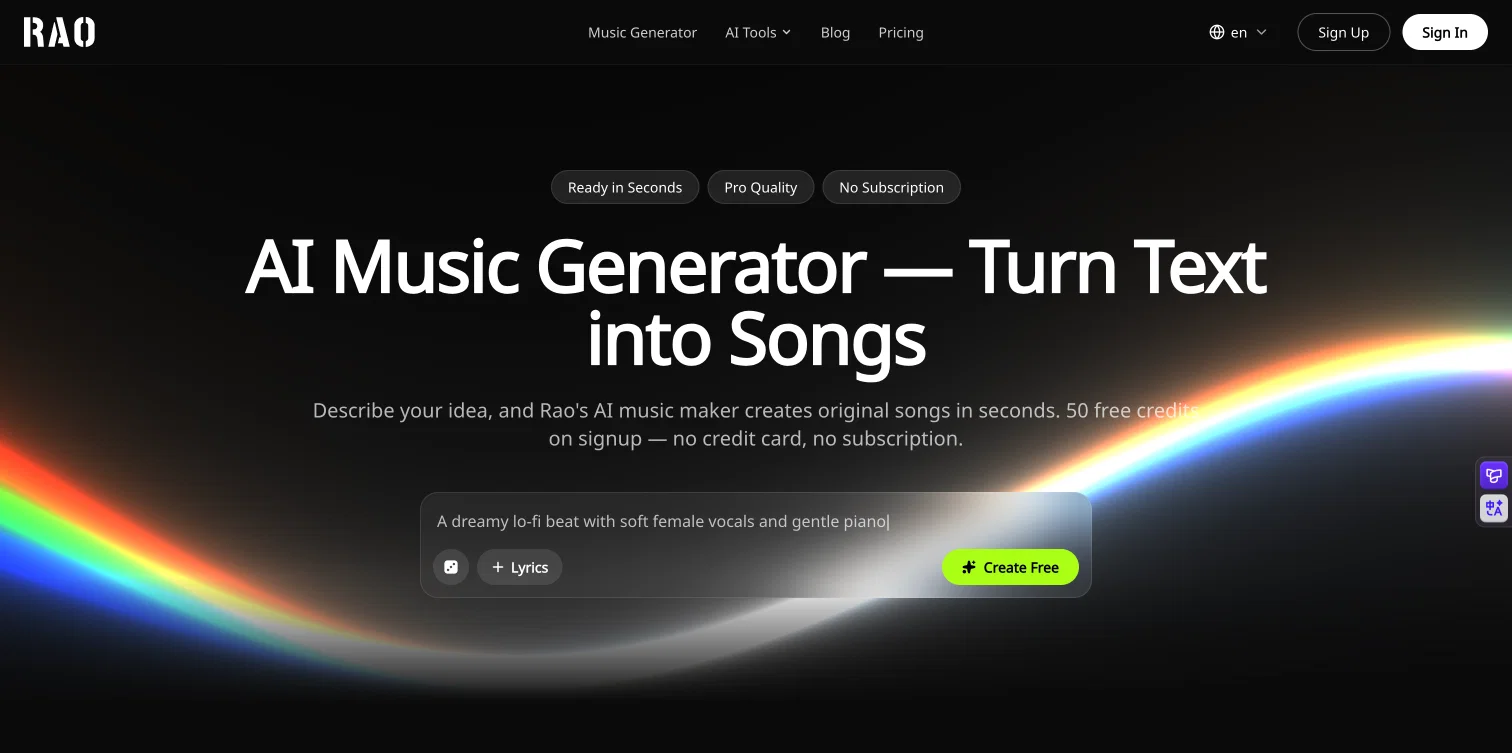 RaoMusic screenshot