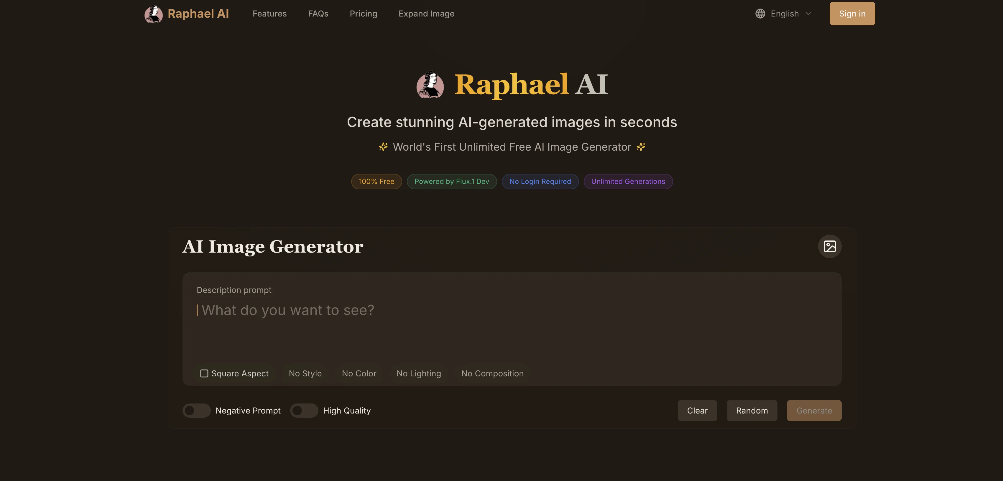 Raphael AI screenshot