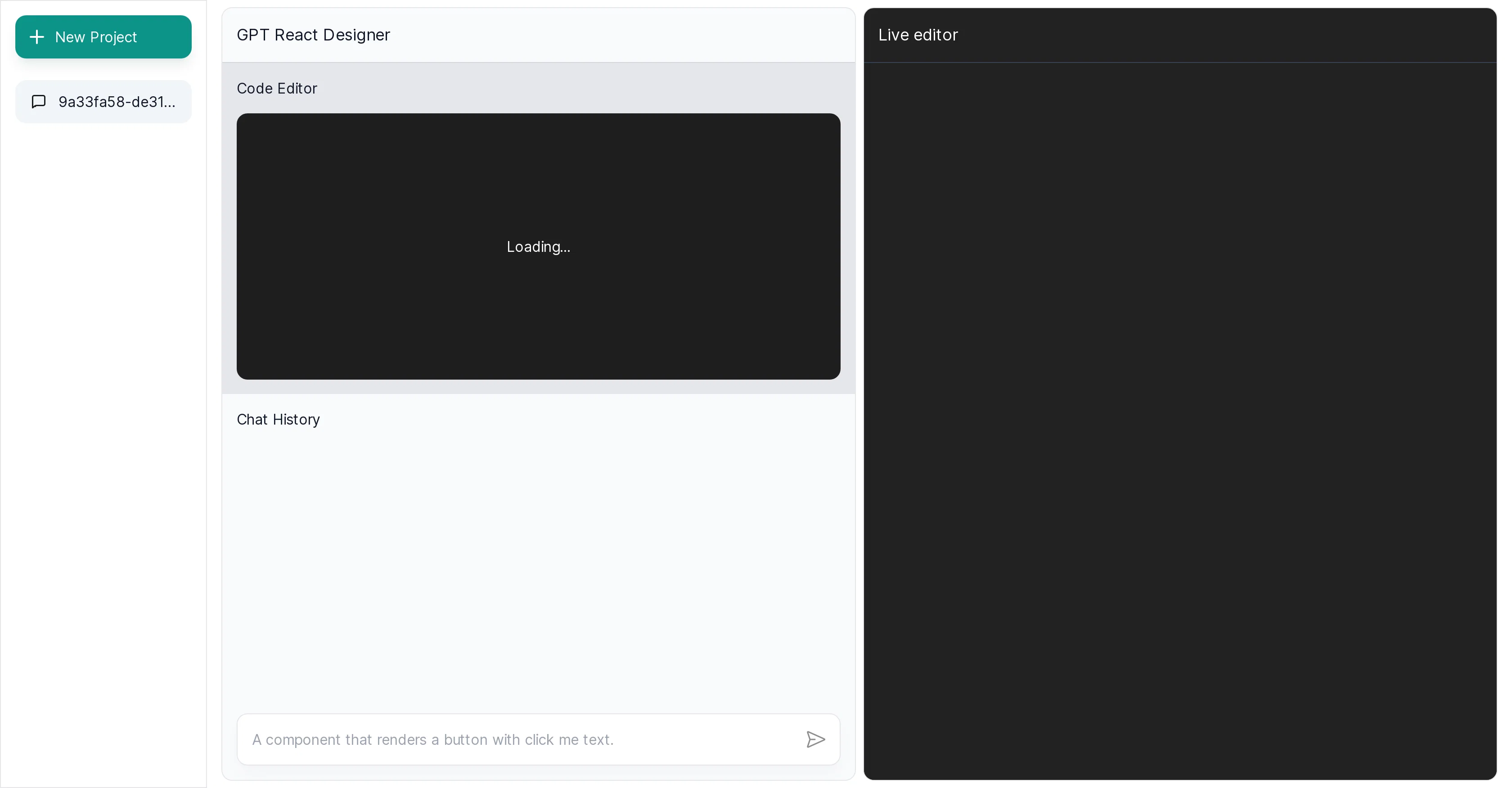 React GPT Designer screenshot