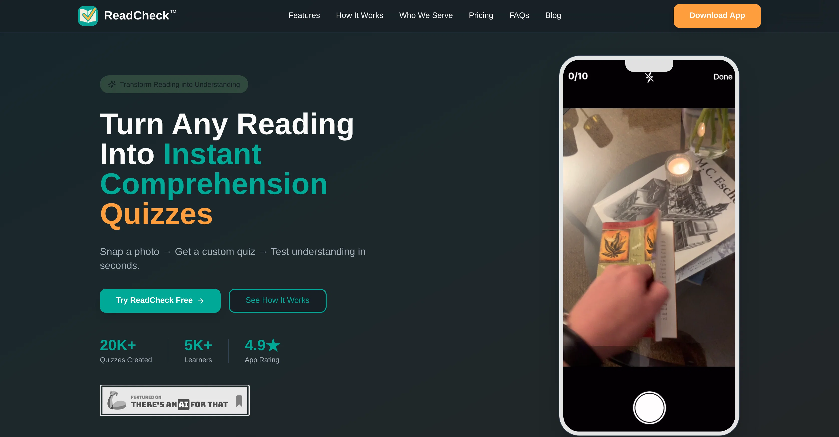 ReadCheck screenshot