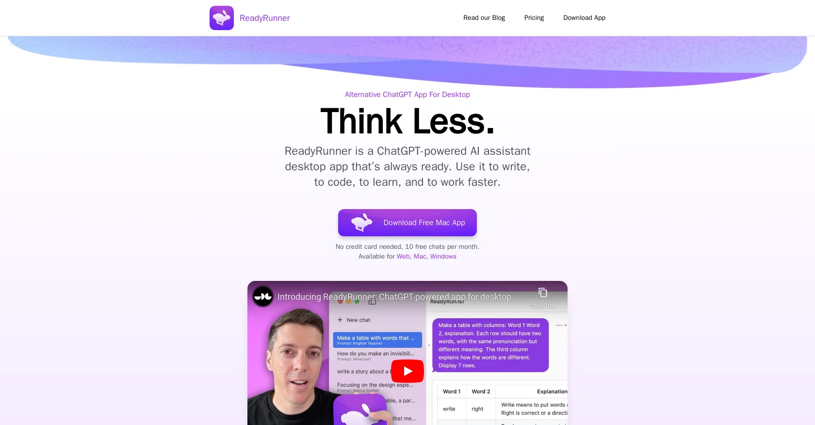 Readyrunner screenshot