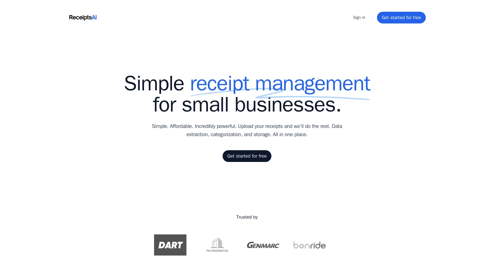 ReceiptsAI screenshot