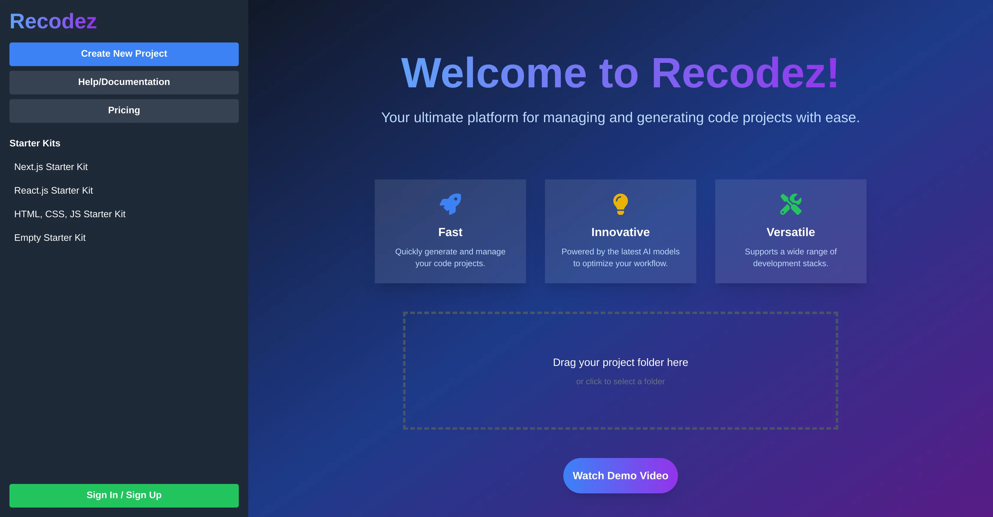 Recodez screenshot