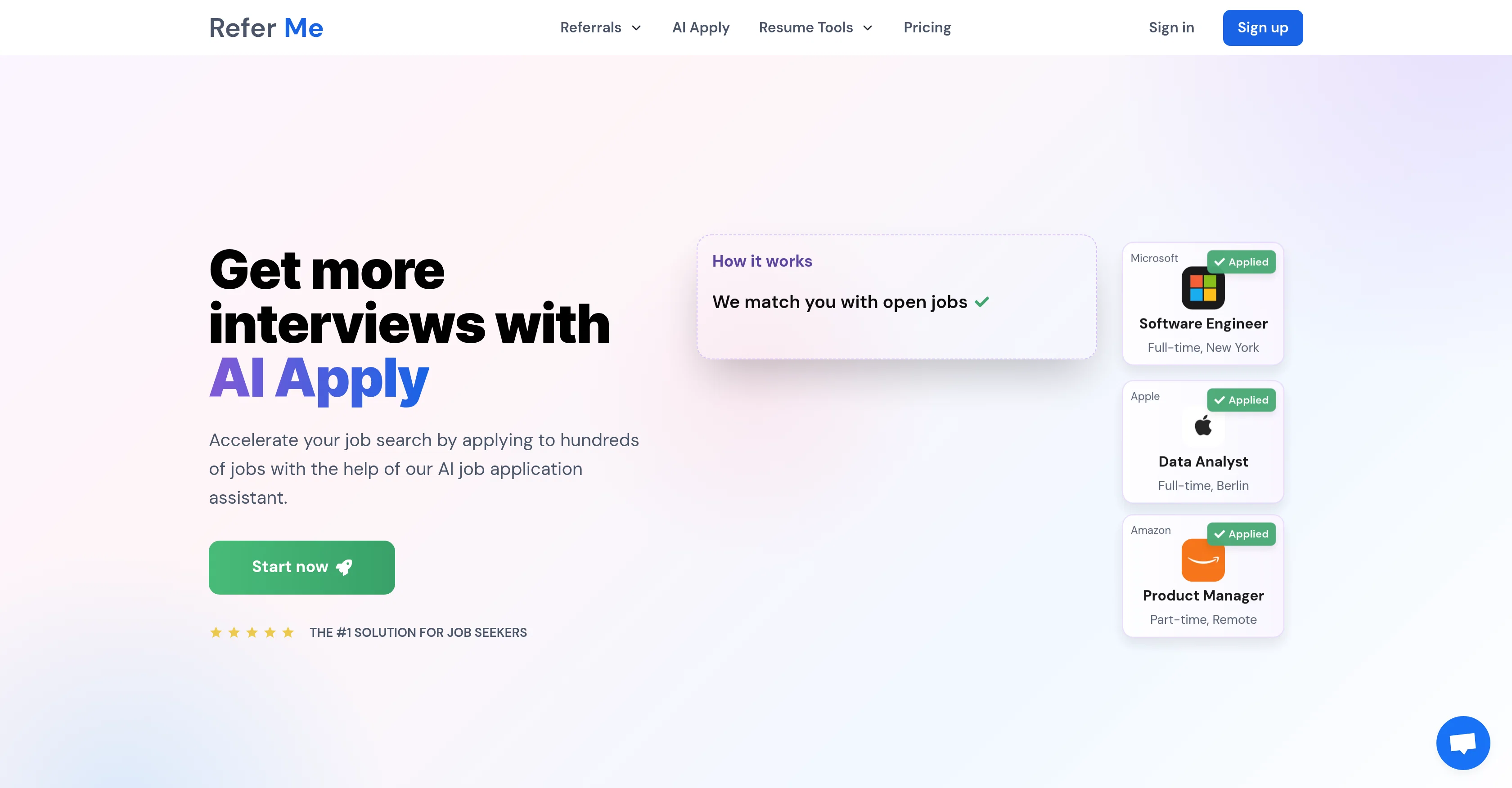 AI Apply by Refer.me screenshot