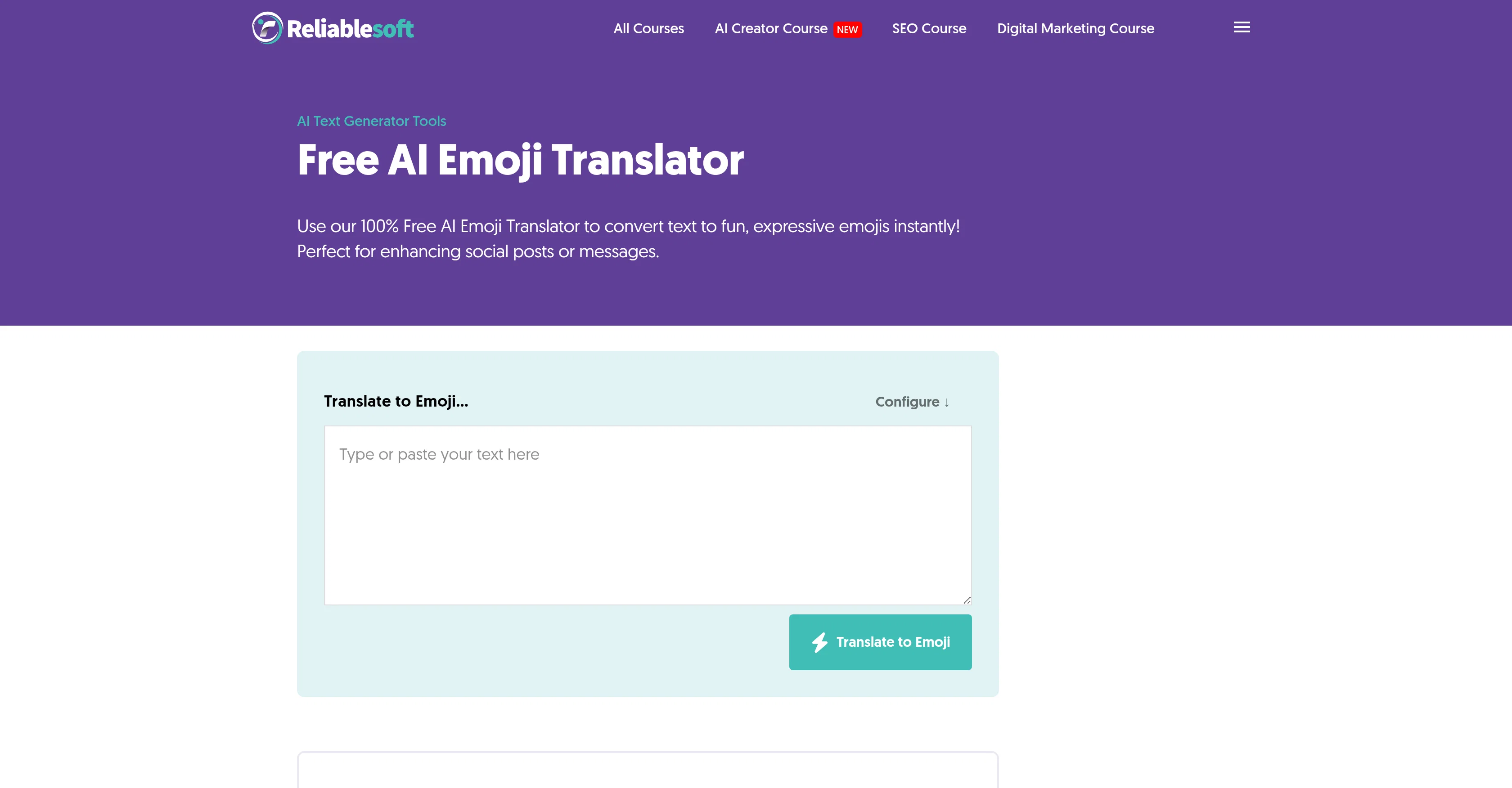 ReliableSoft Emoji Translator screenshot