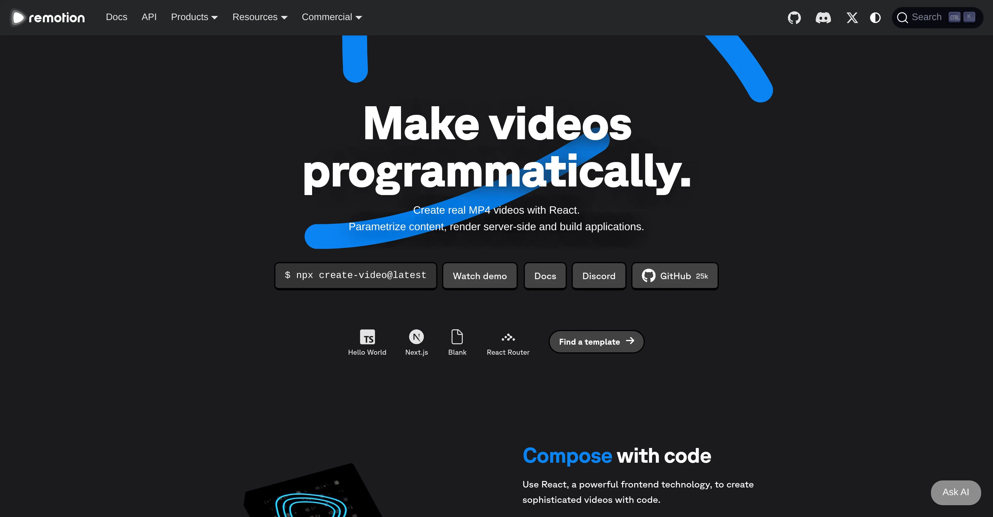 Remotion screenshot