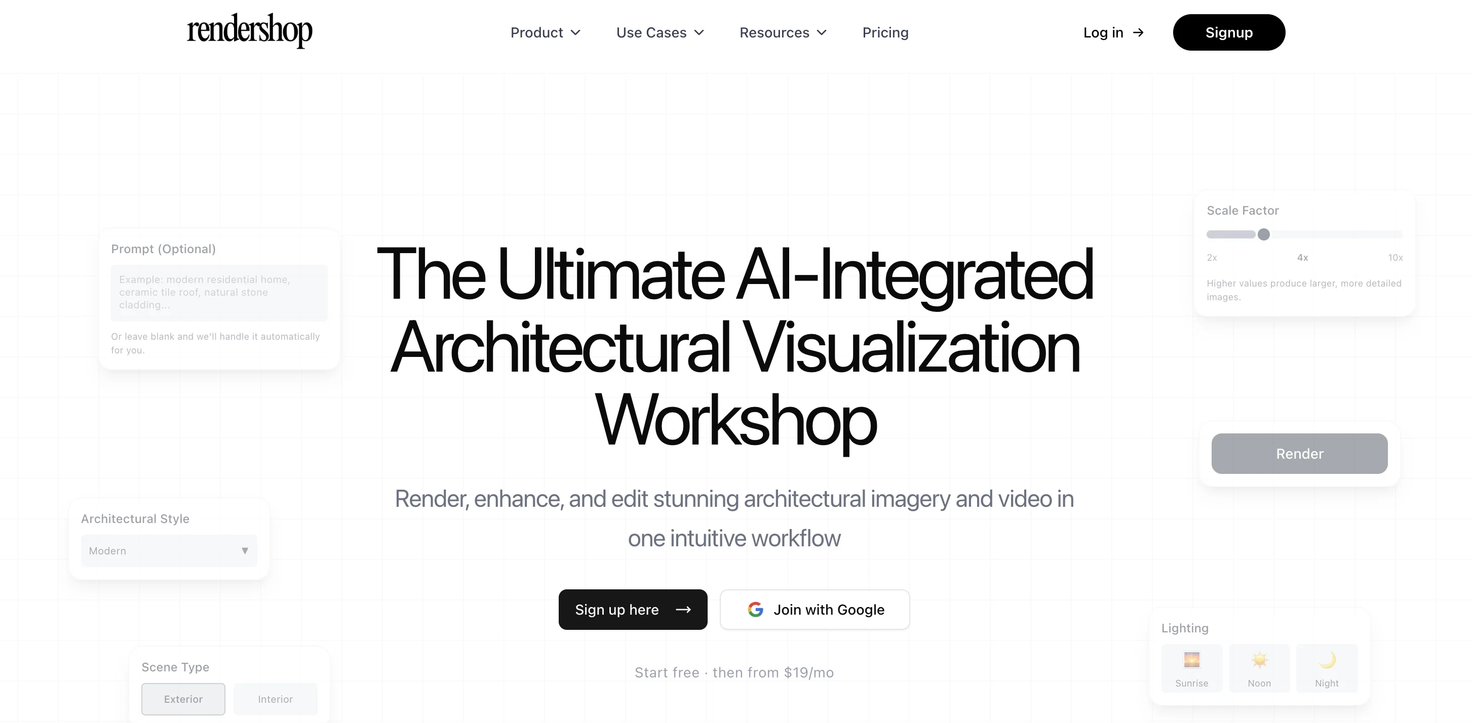 Rendershop screenshot