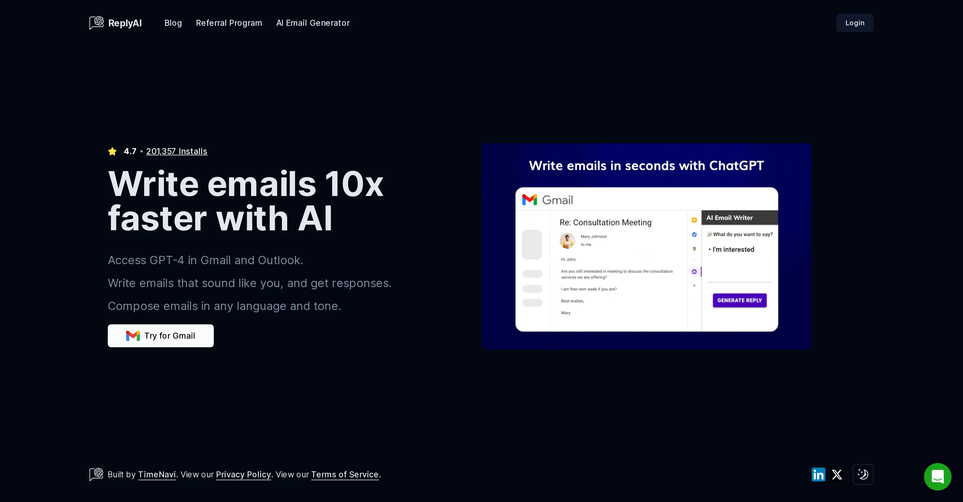 ReplyAI screenshot