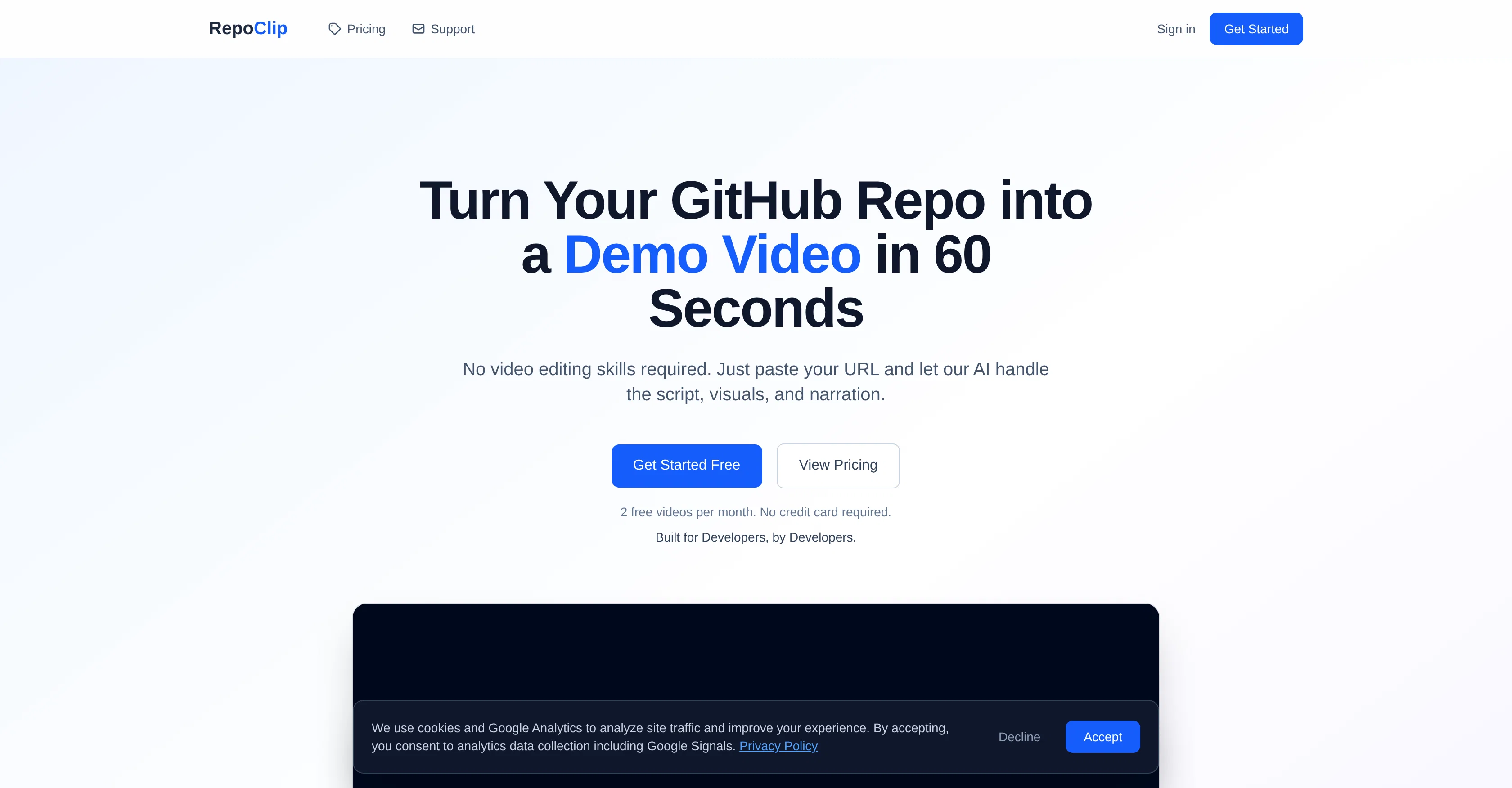 RepoClip screenshot