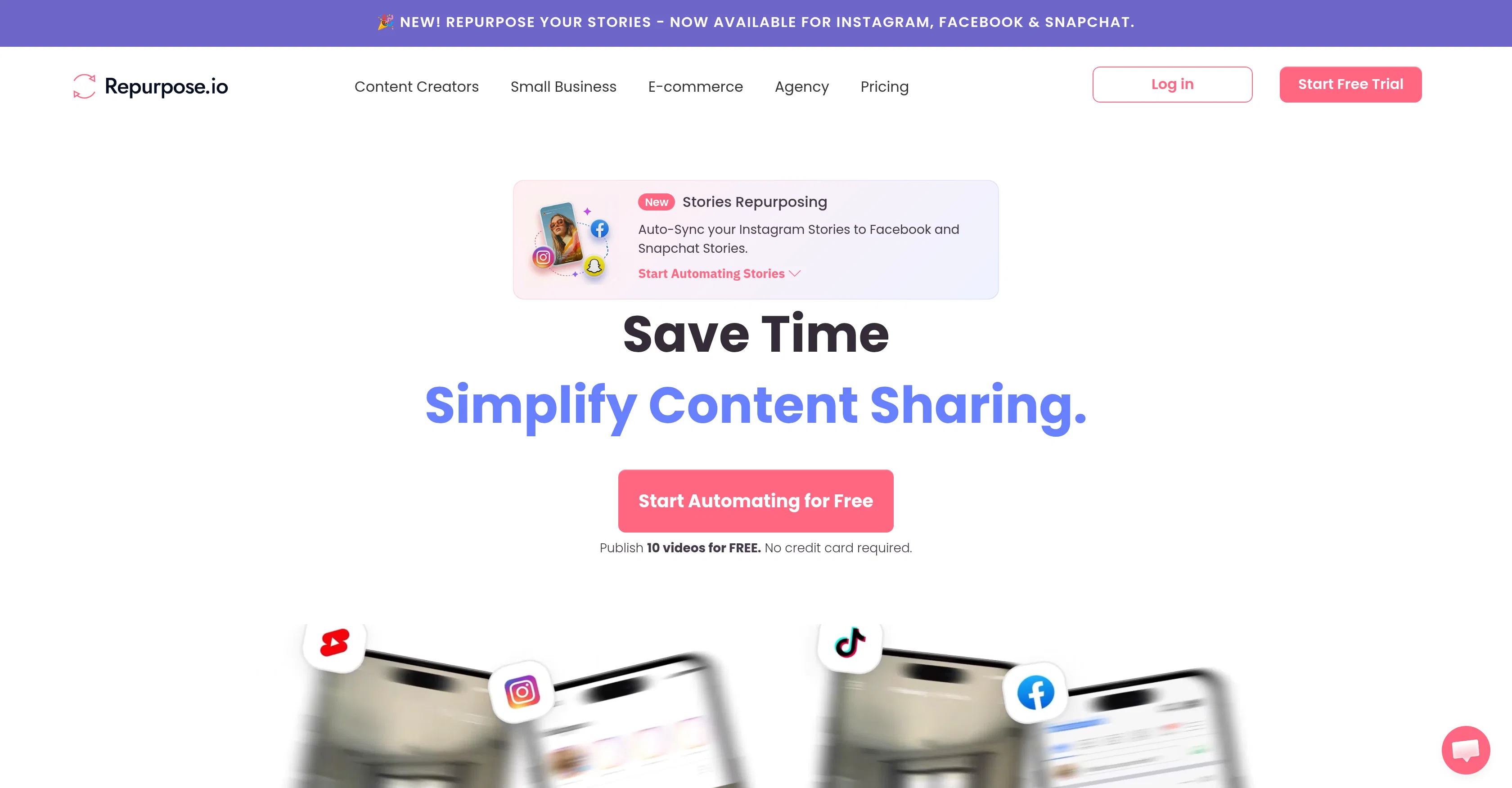Repurpose.io screenshot