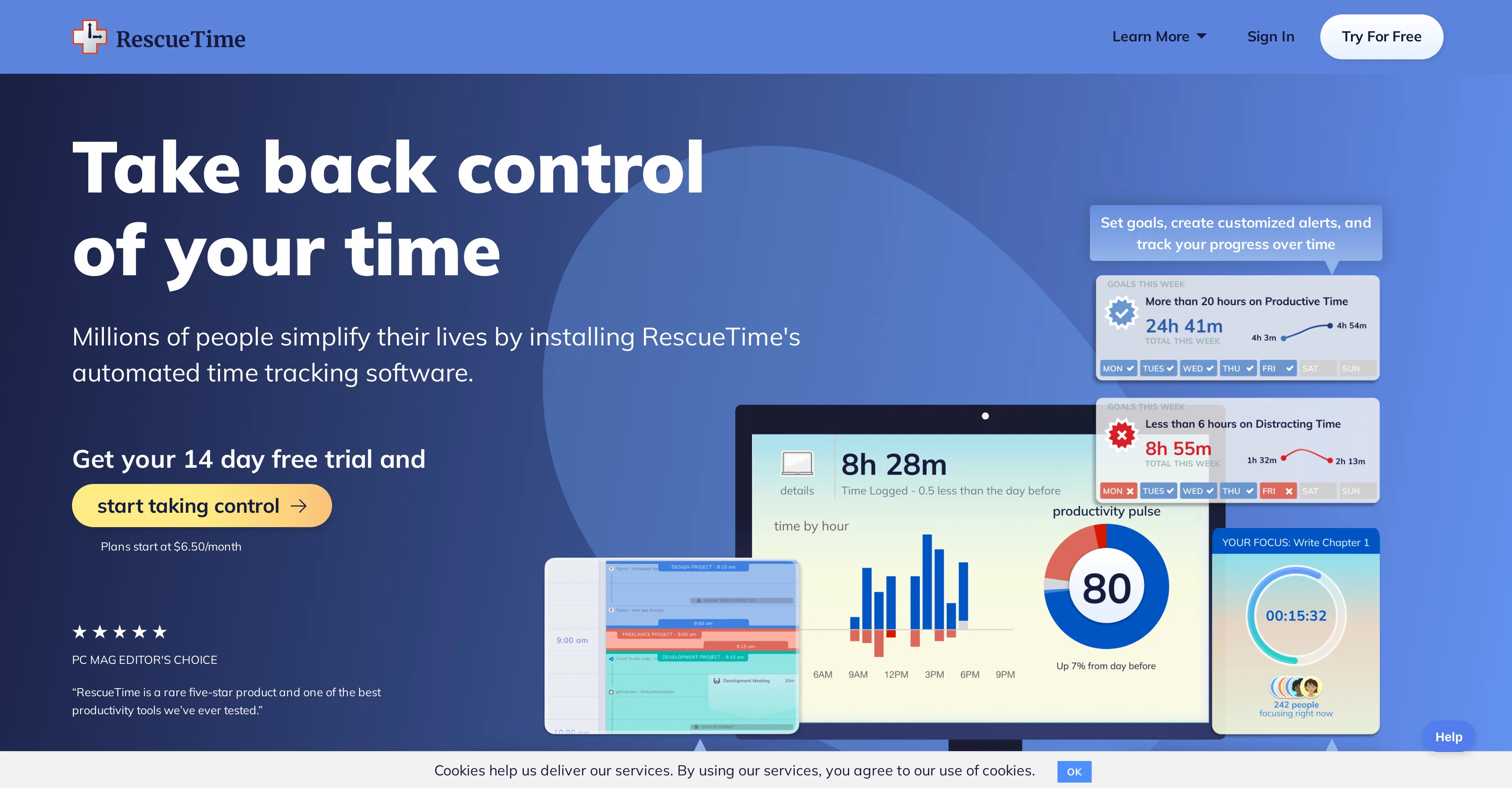 RescueTime screenshot