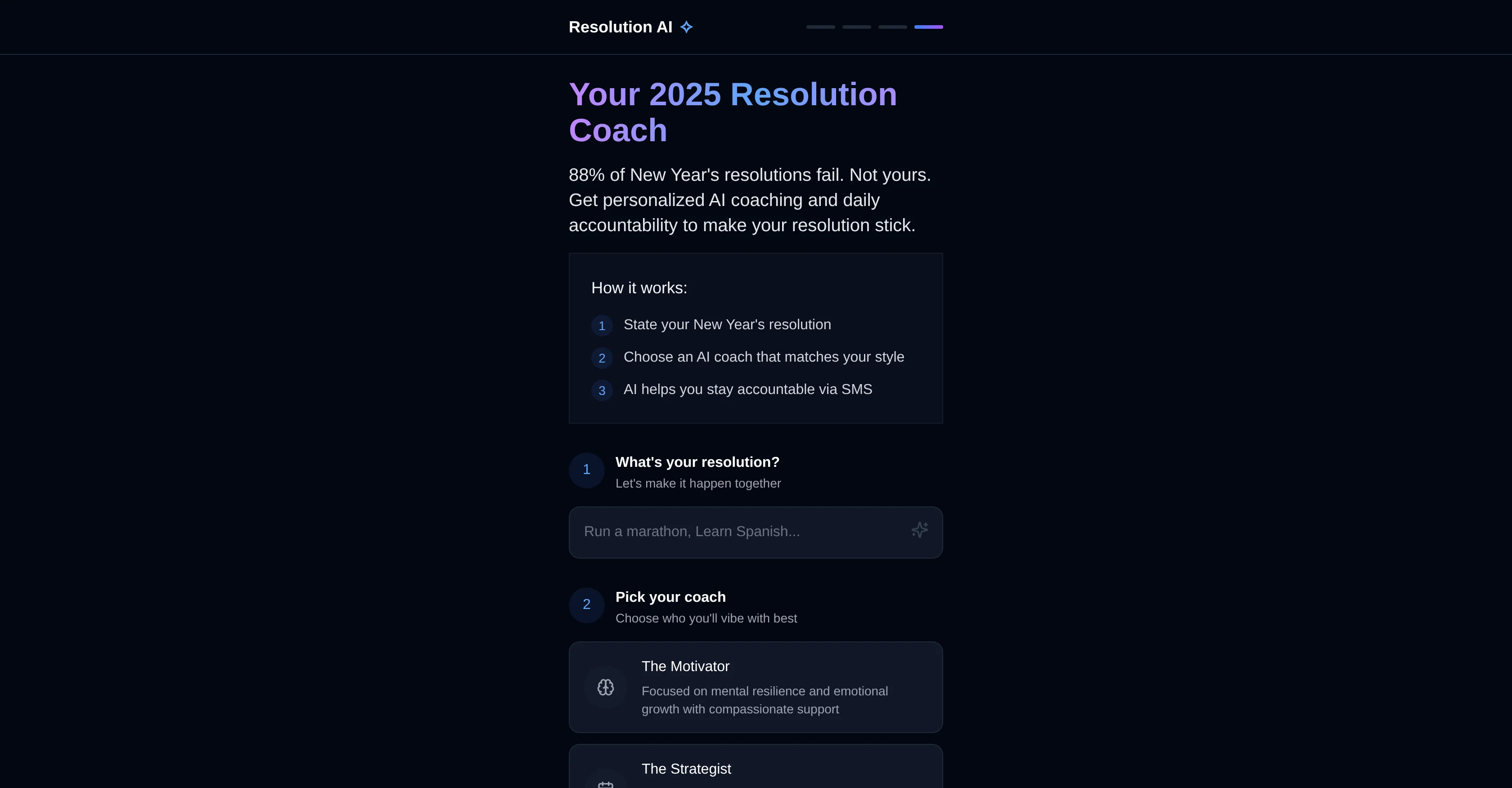 Resolution Coach screenshot