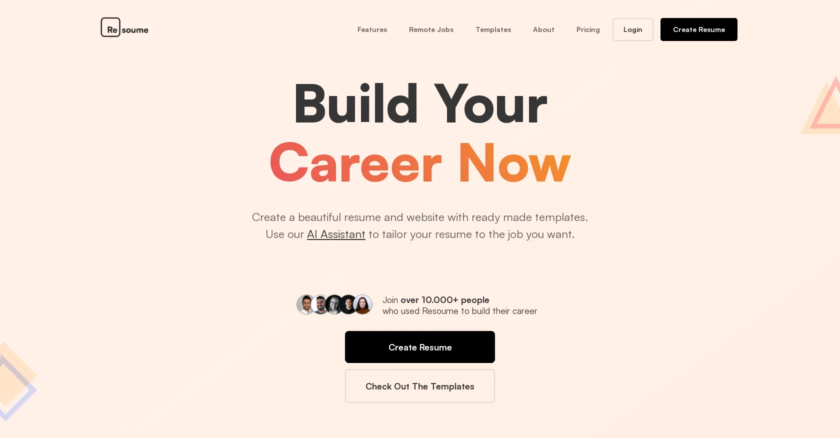 Resoume screenshot