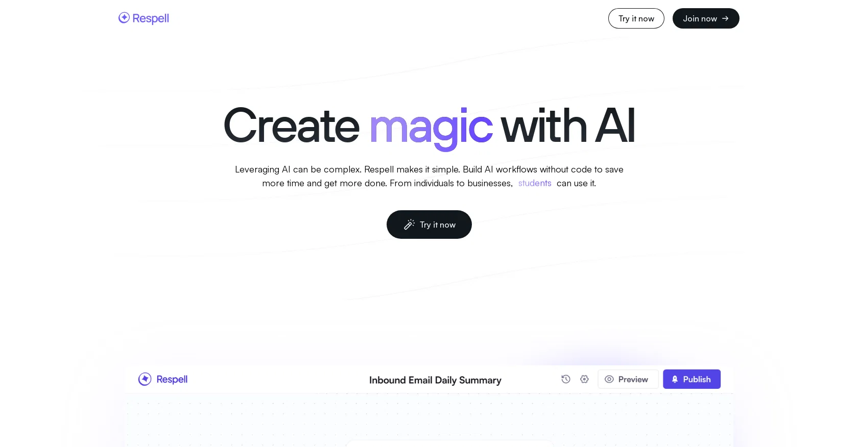 Respell screenshot