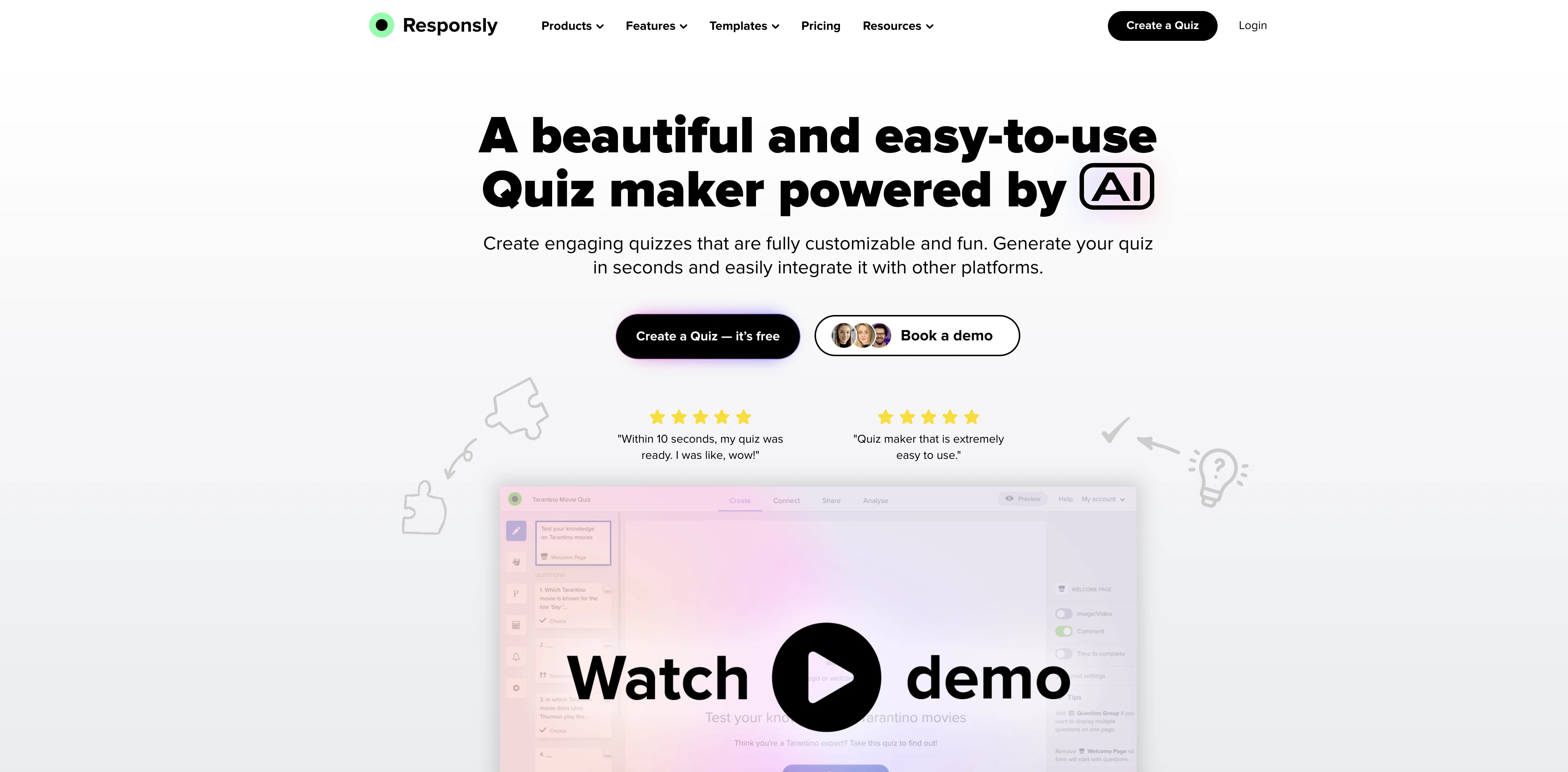 Responsly screenshot