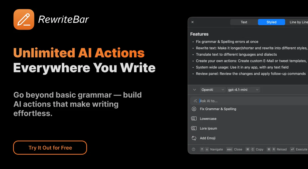 RewriteBarv2.18.0 screenshot