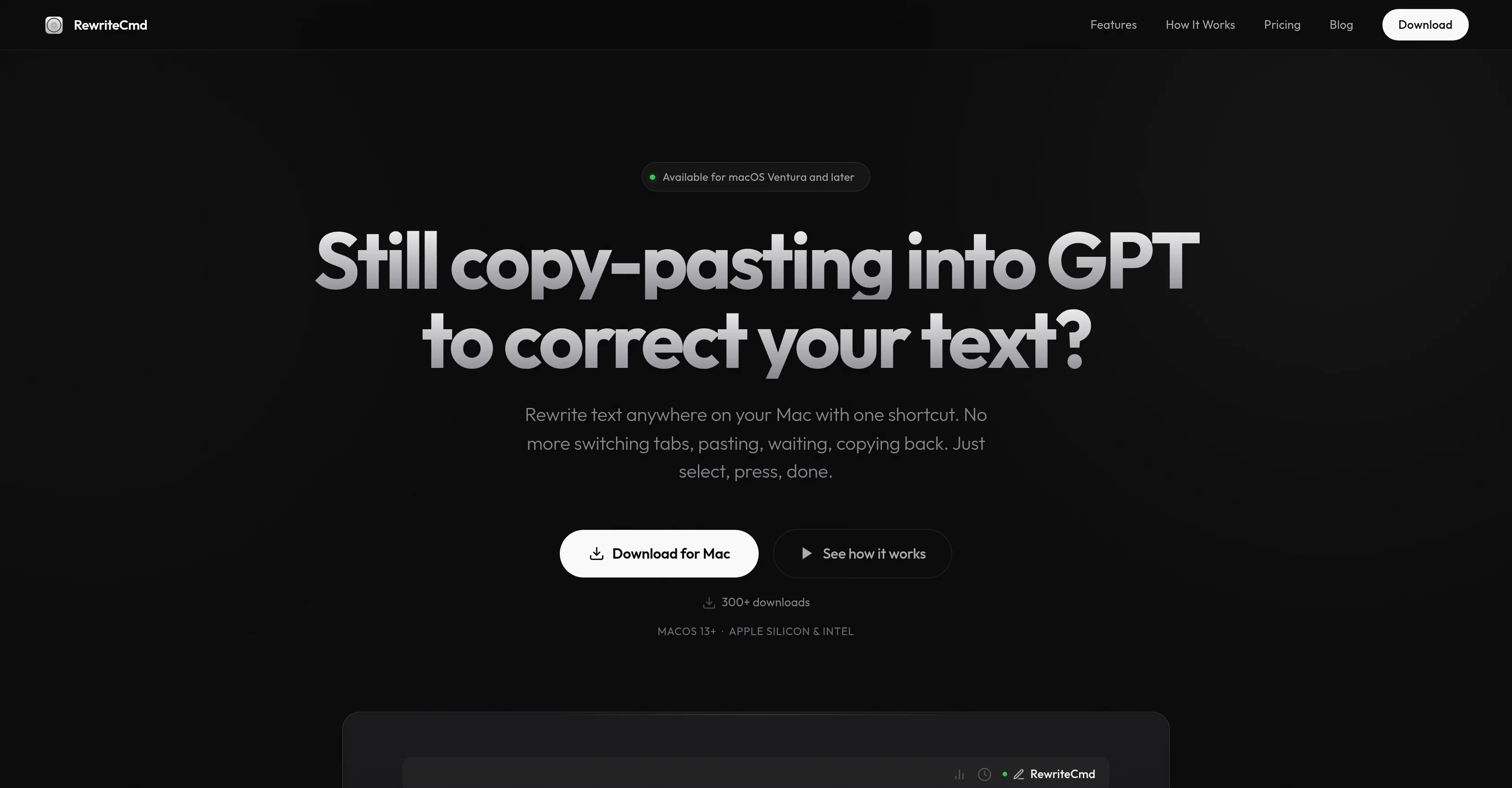 RewriteCmd screenshot