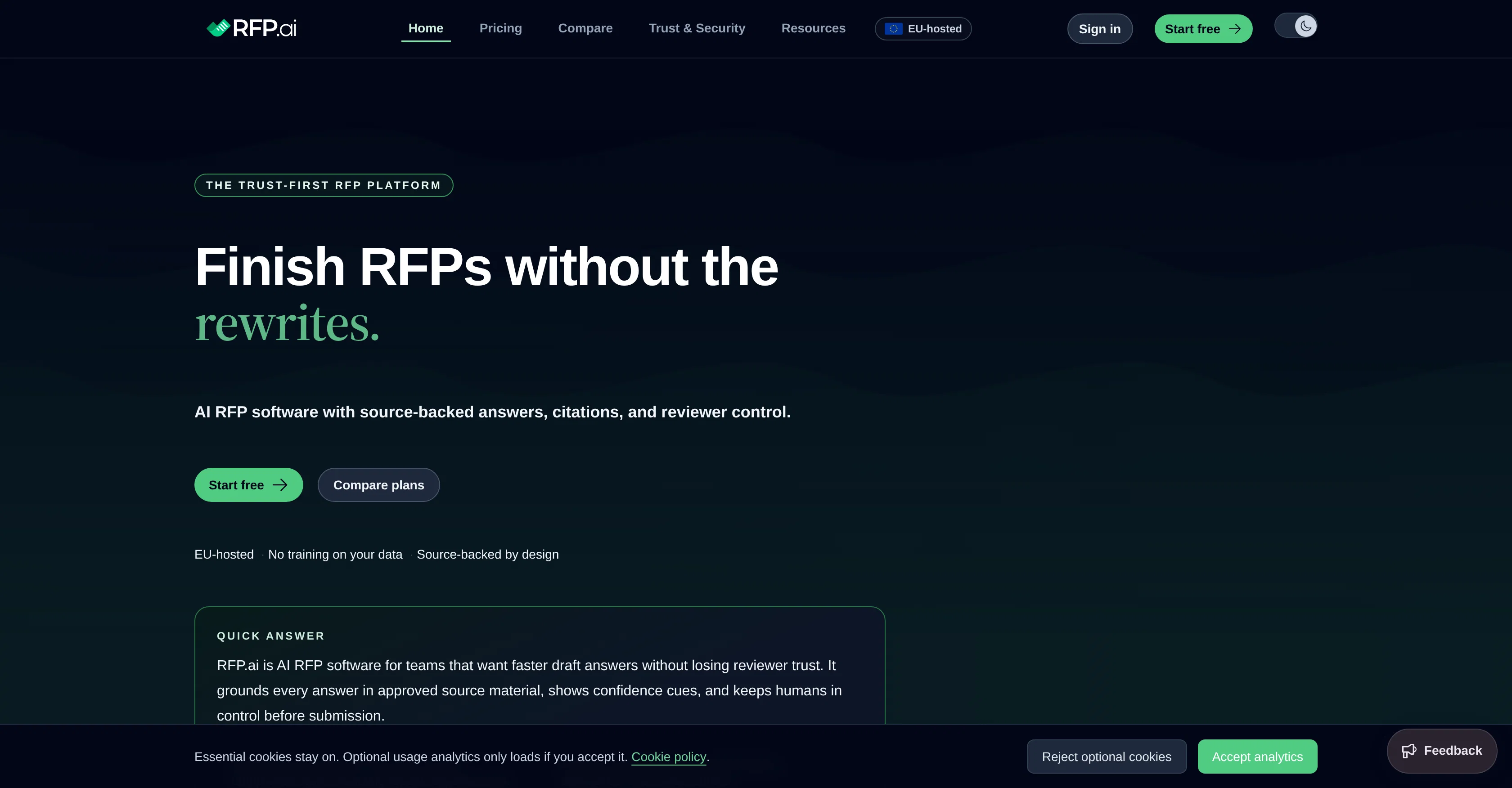 RFP.ai screenshot
