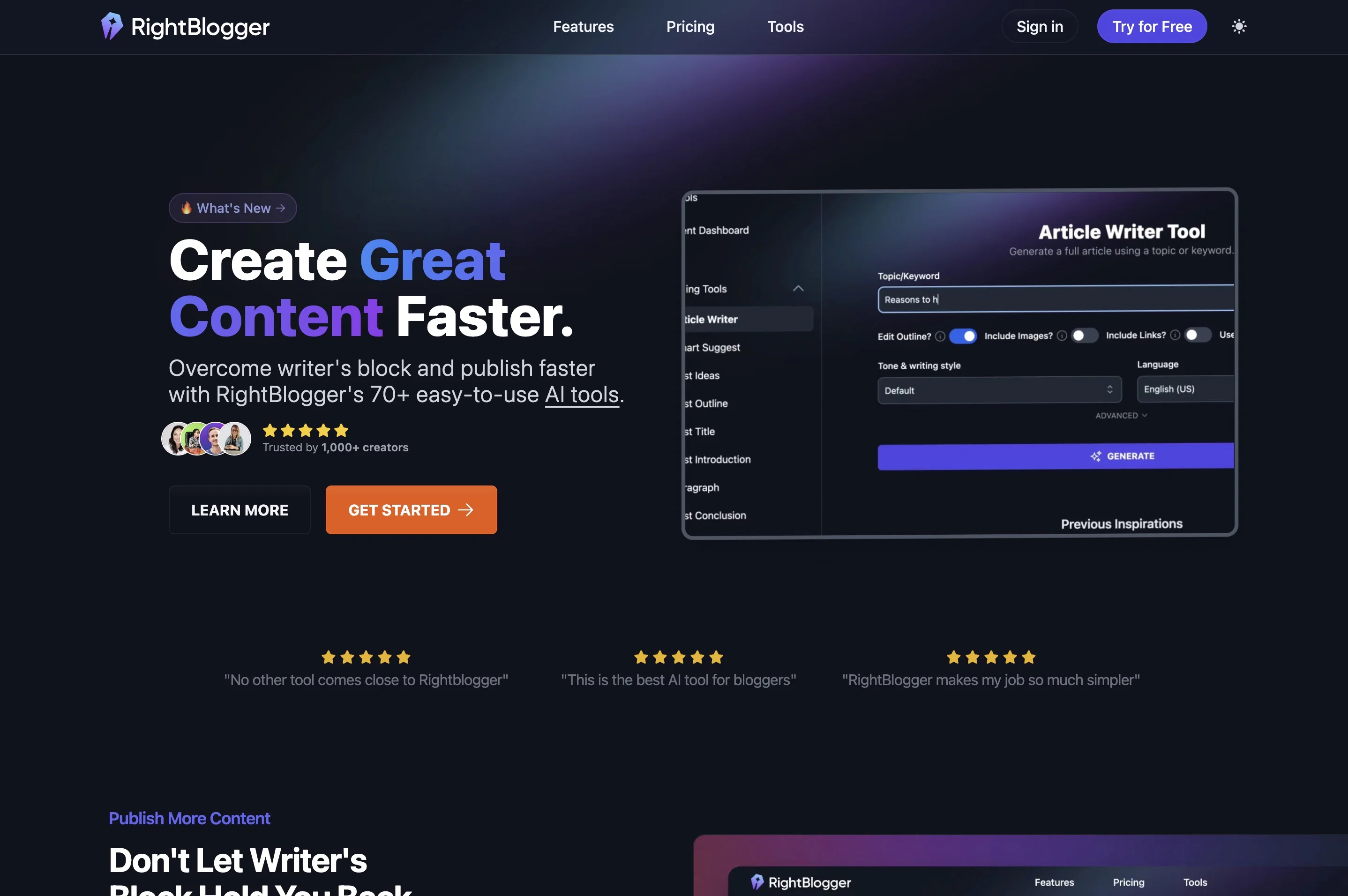 RightBlogger3.0 screenshot