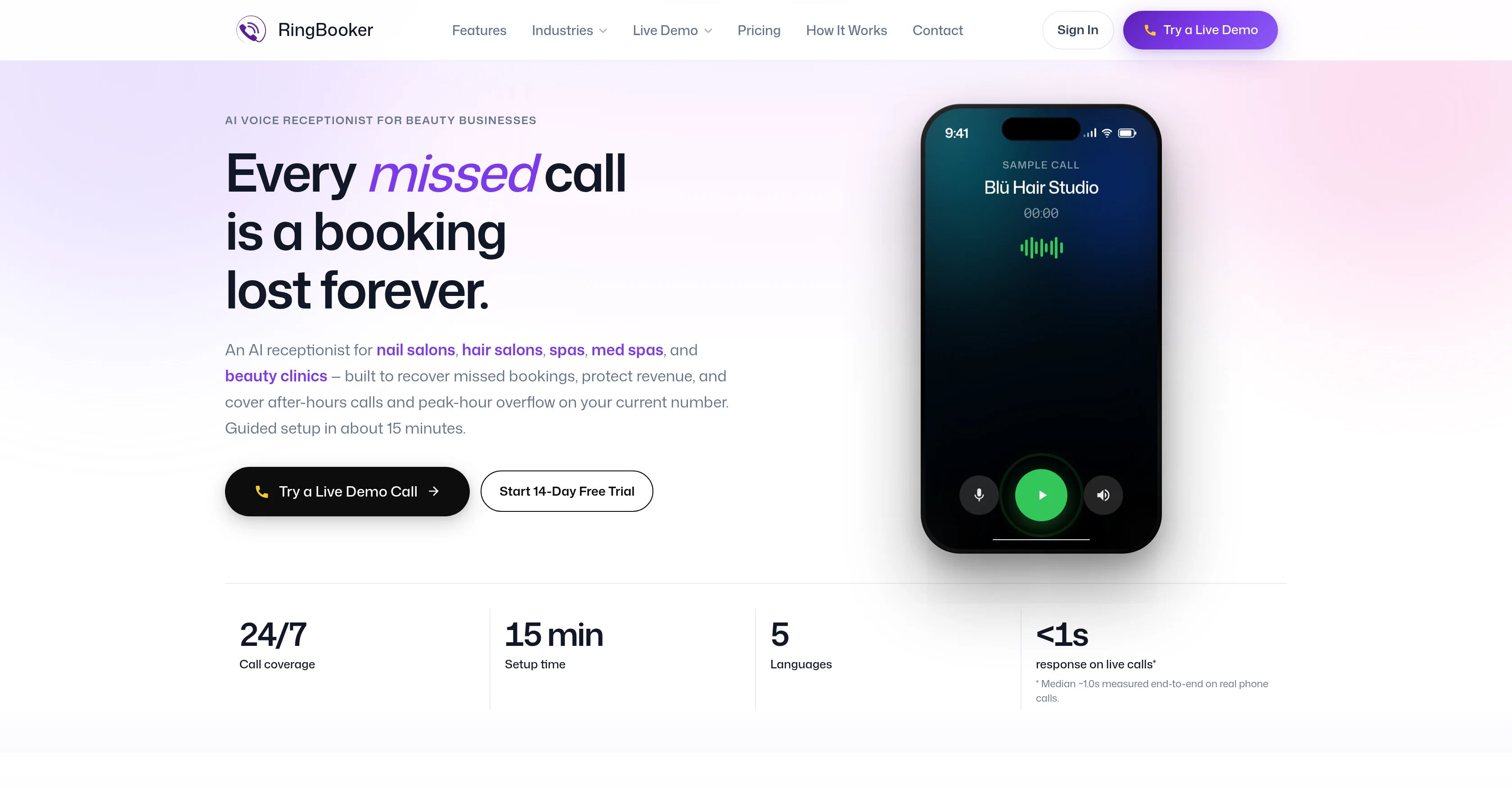RingBooker screenshot