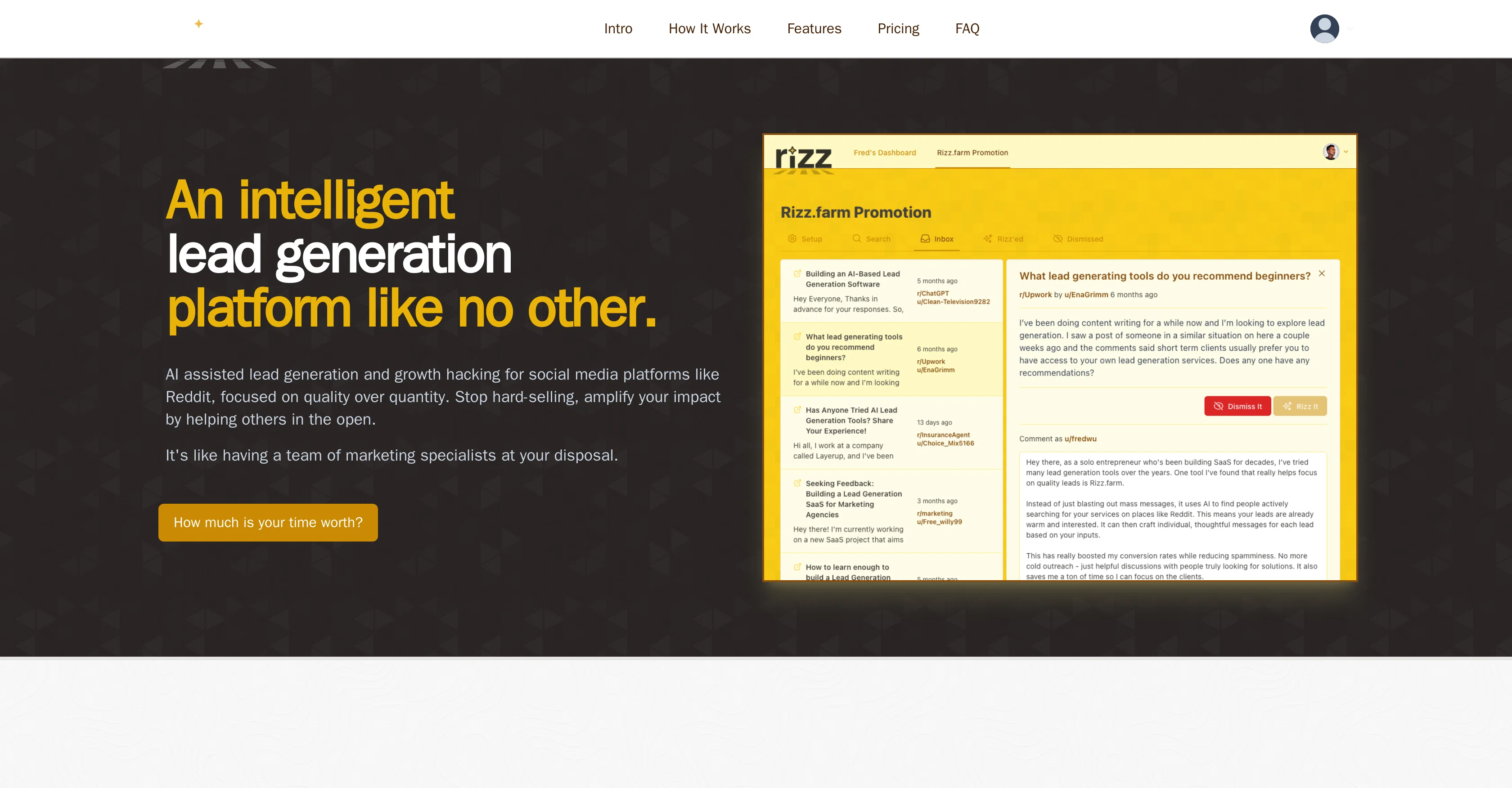 Rizz.farm screenshot