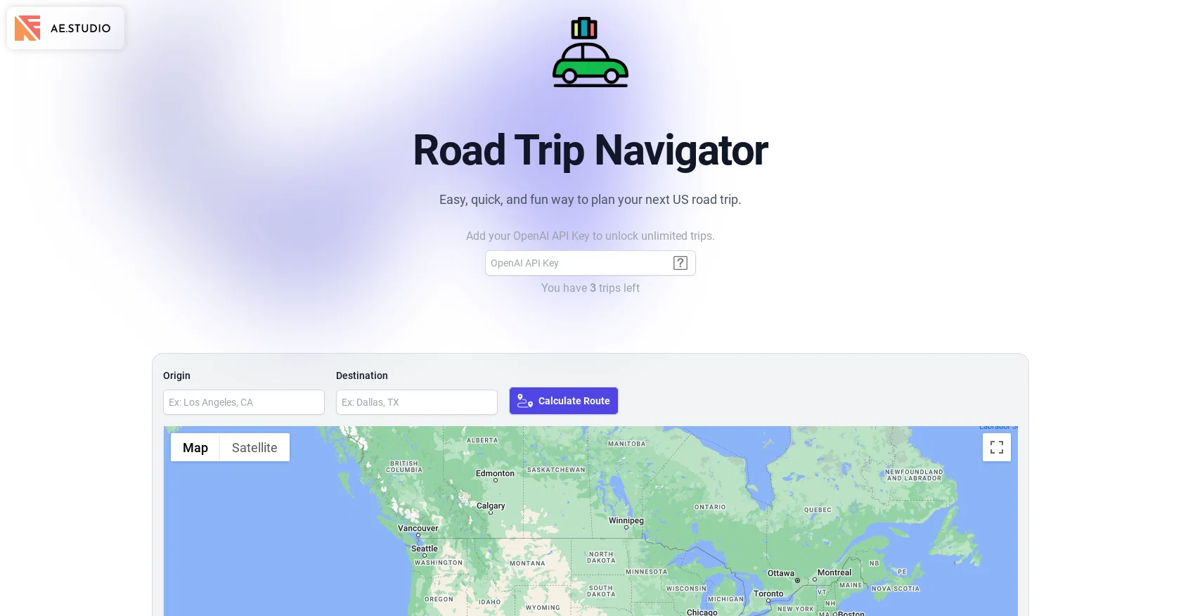 Road Trip Navigator screenshot