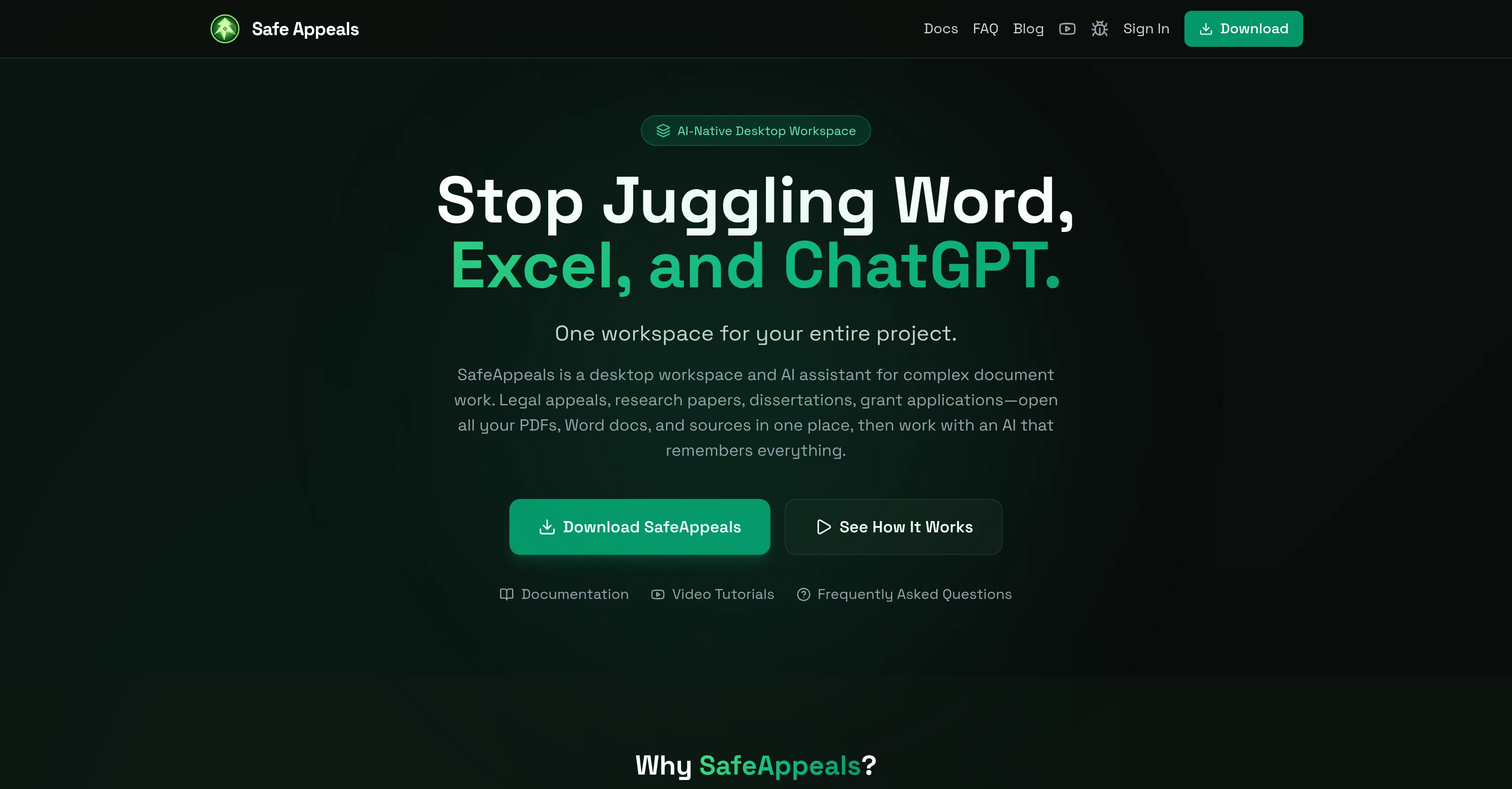 Safe Appeals screenshot
