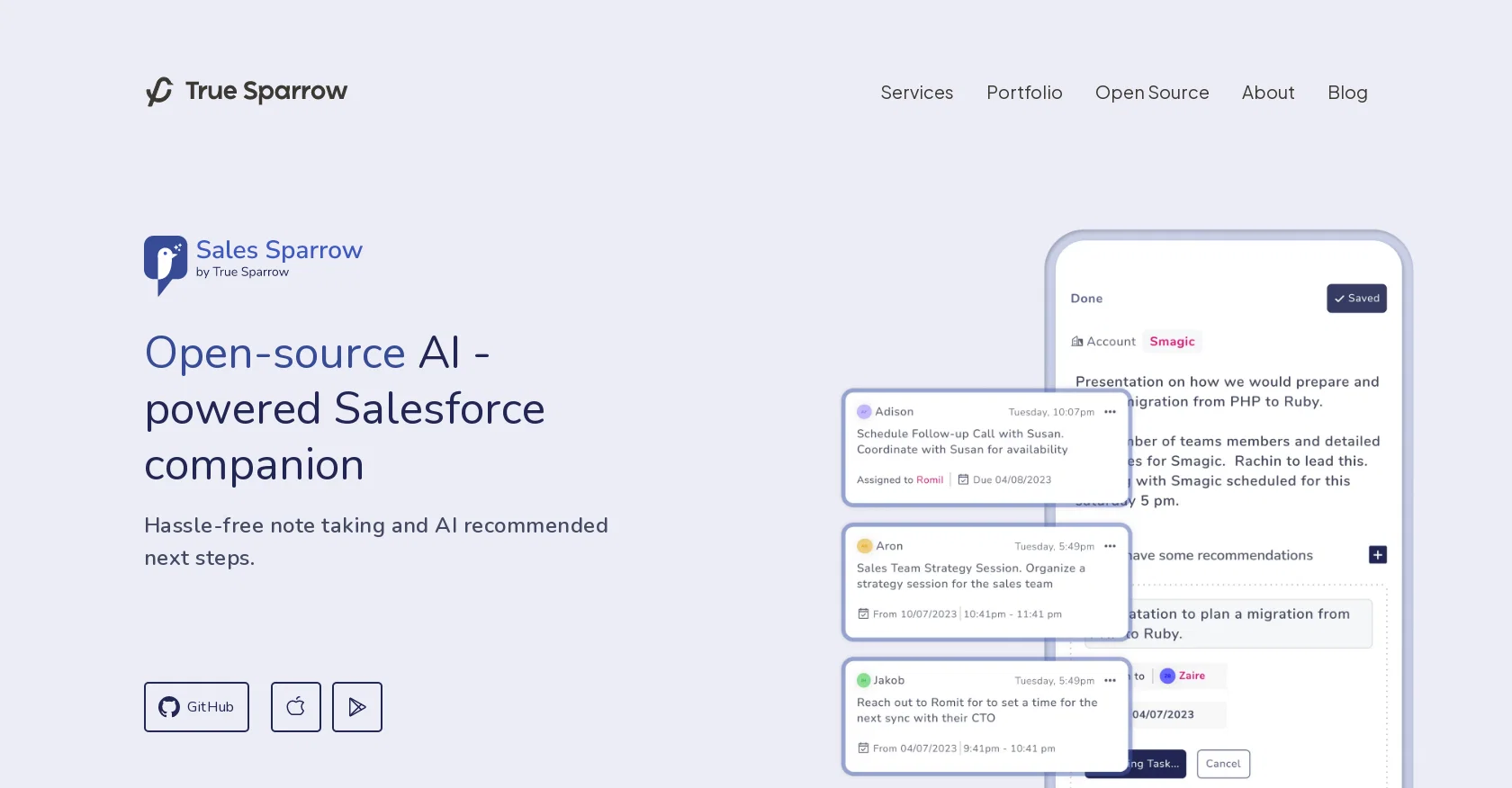 Sales Sparrow screenshot