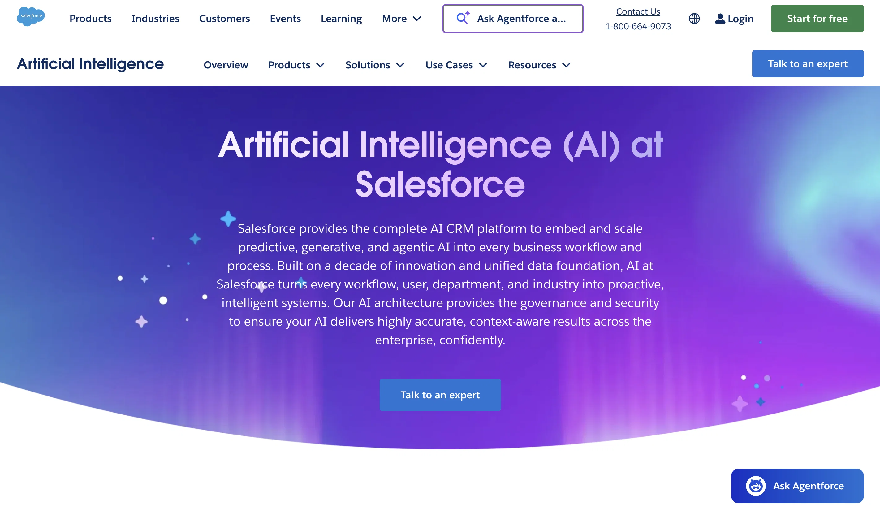 Salesforce AI screenshot