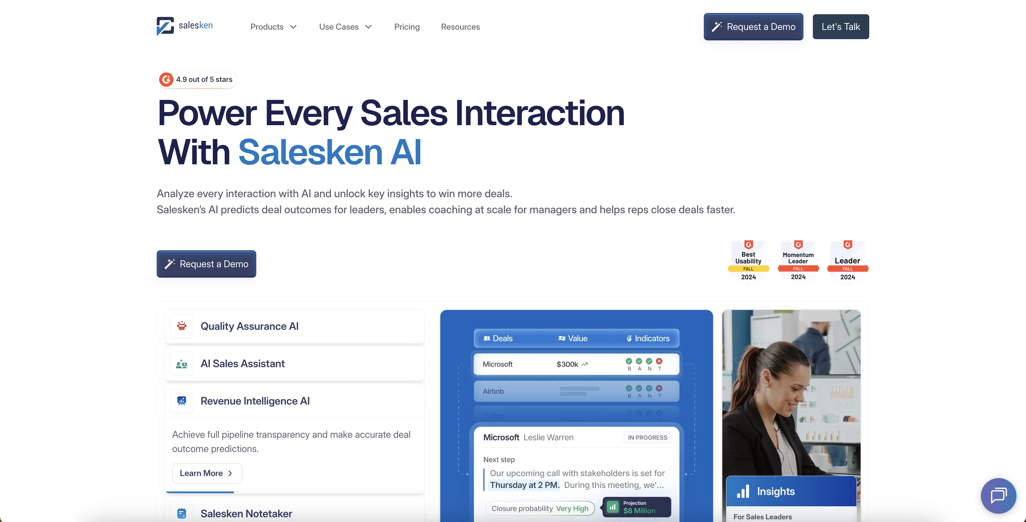 Salesken screenshot