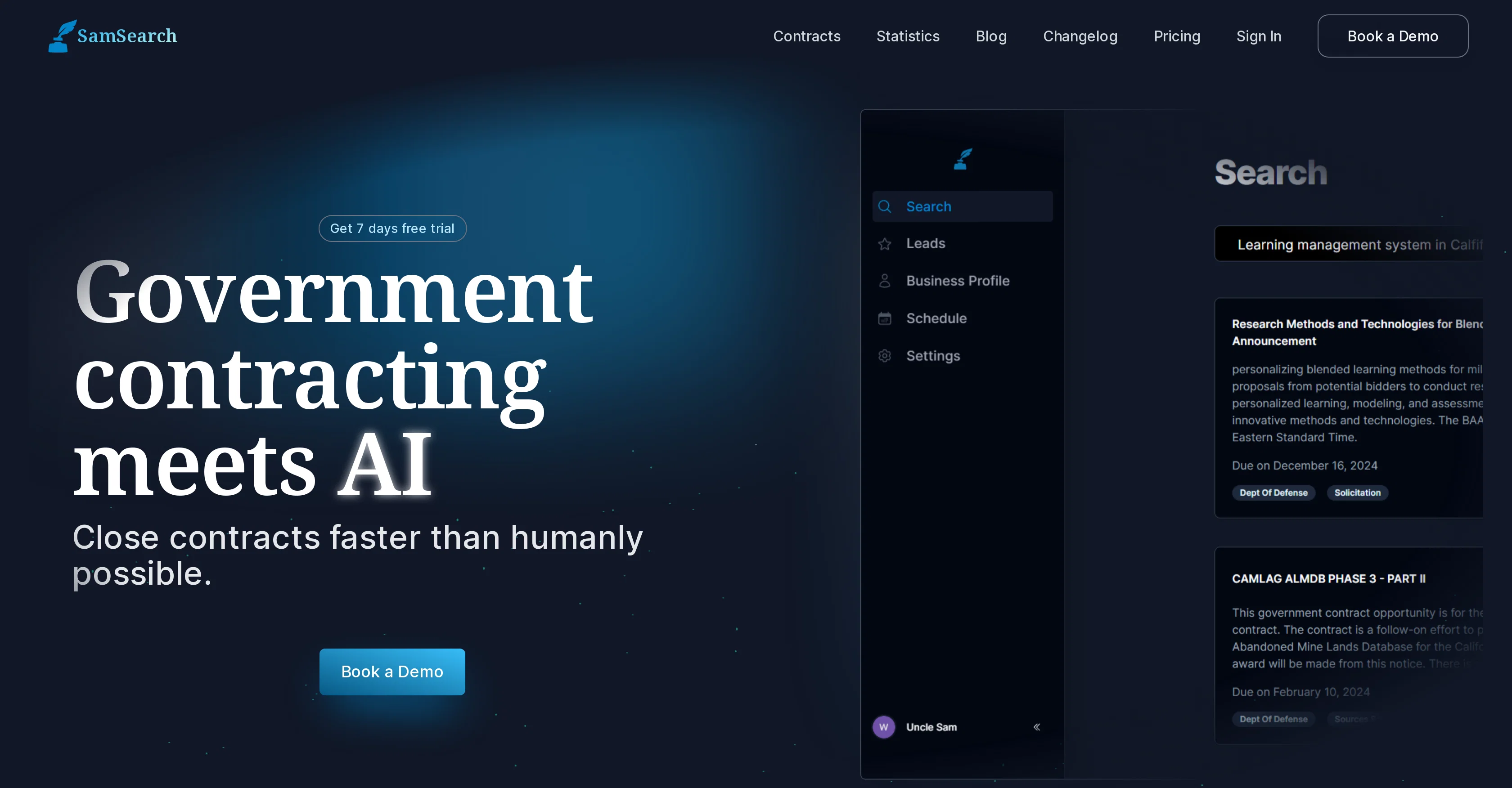 SamSearch screenshot