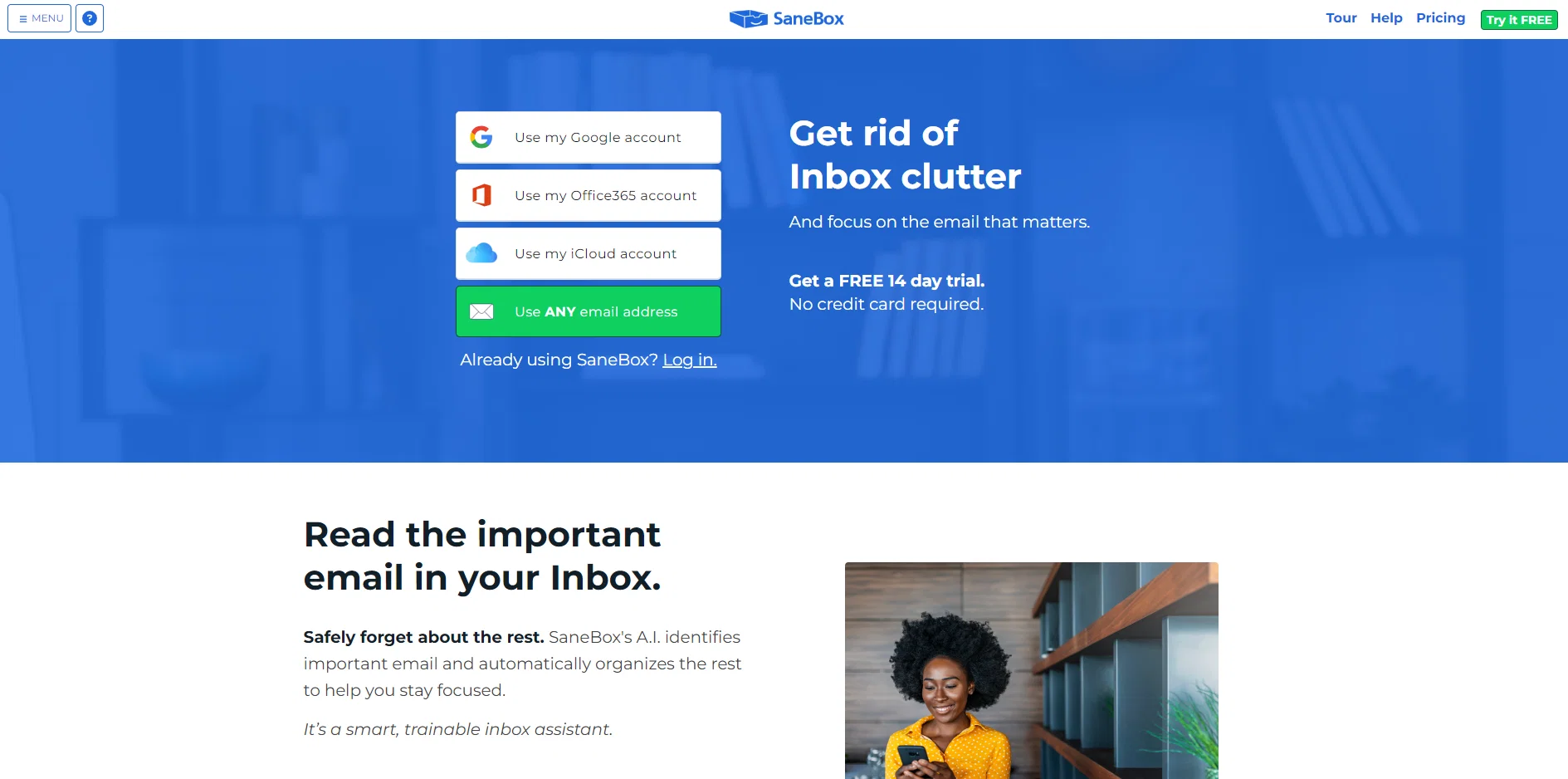 SaneBox screenshot