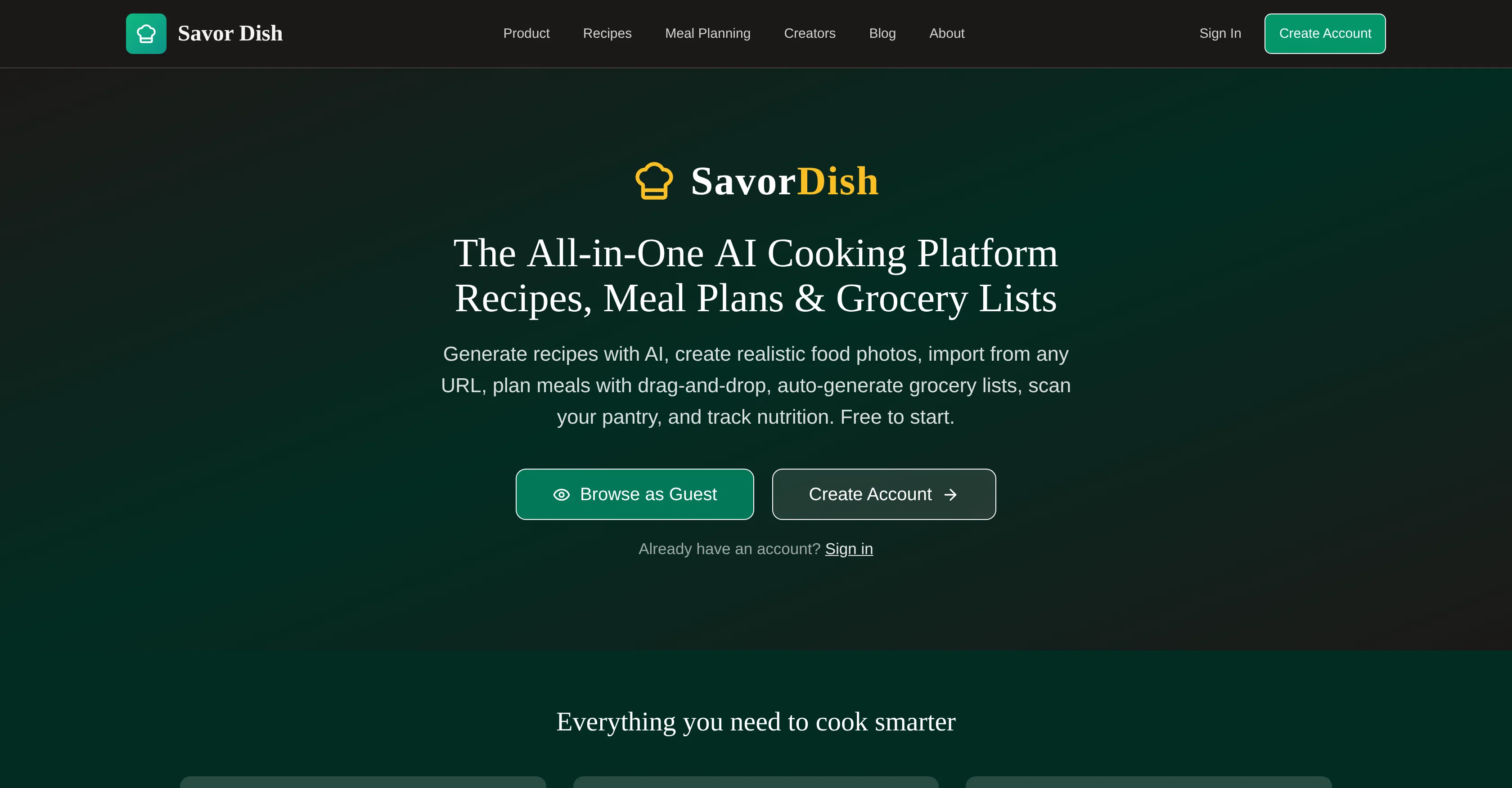 Savor Dish screenshot