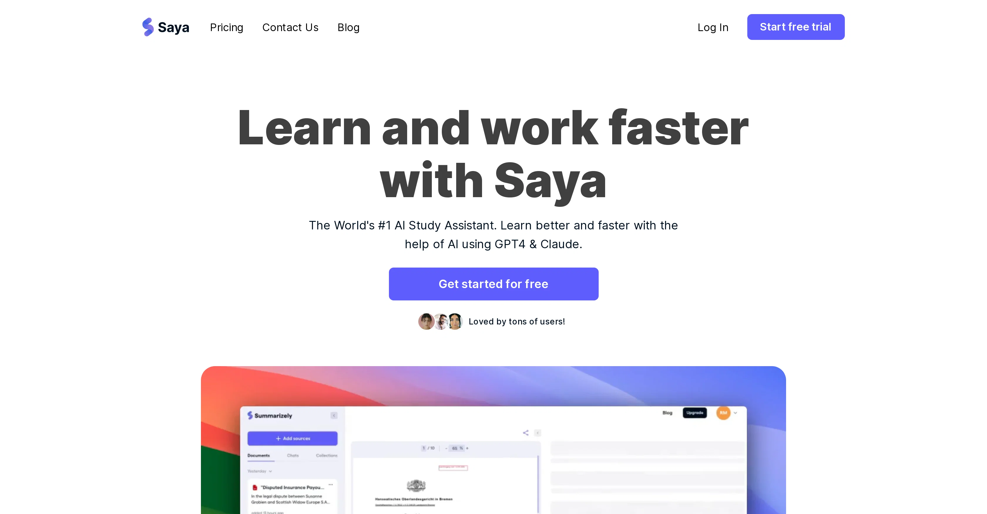 Saya screenshot