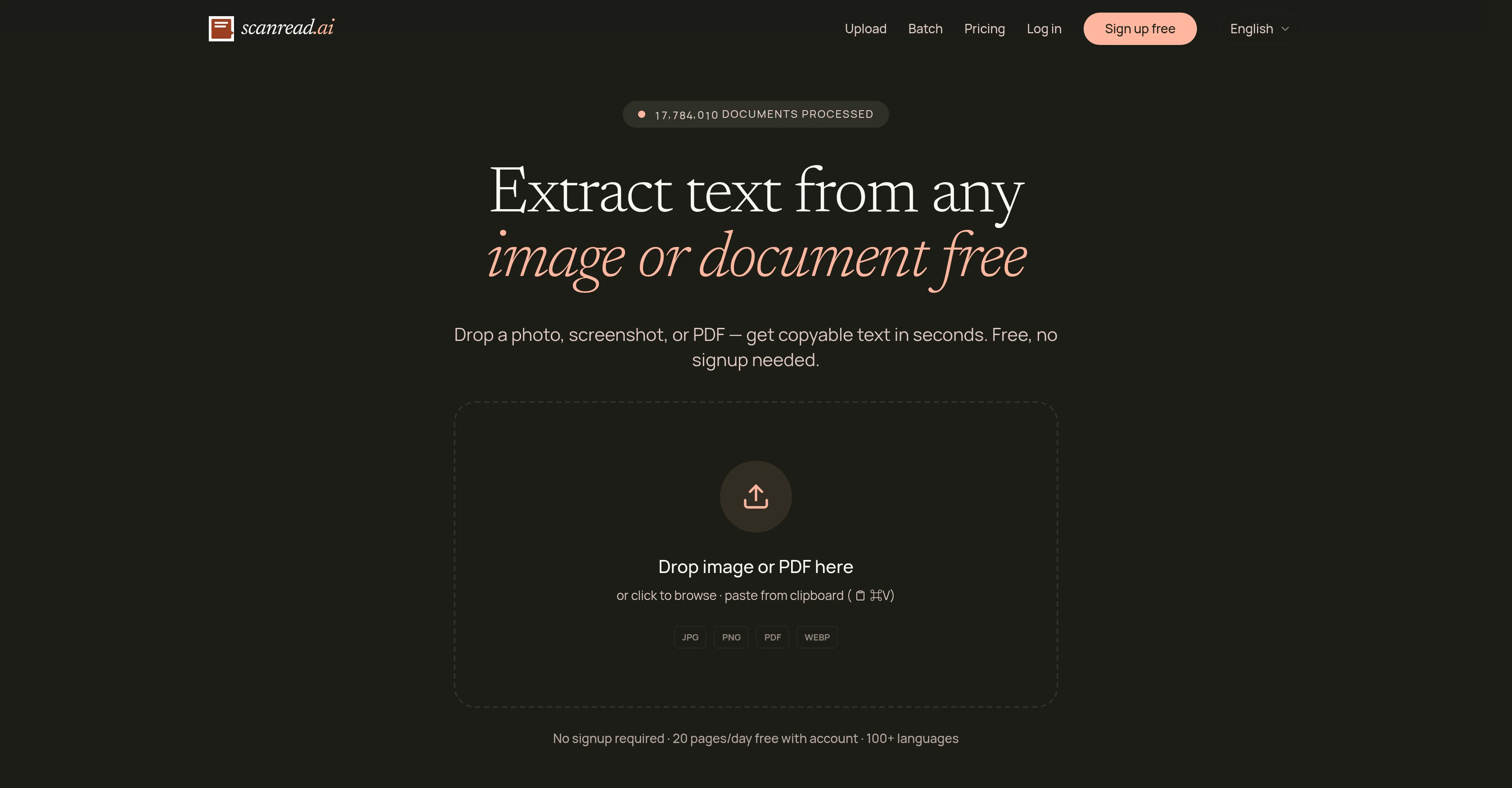 ScanRead screenshot
