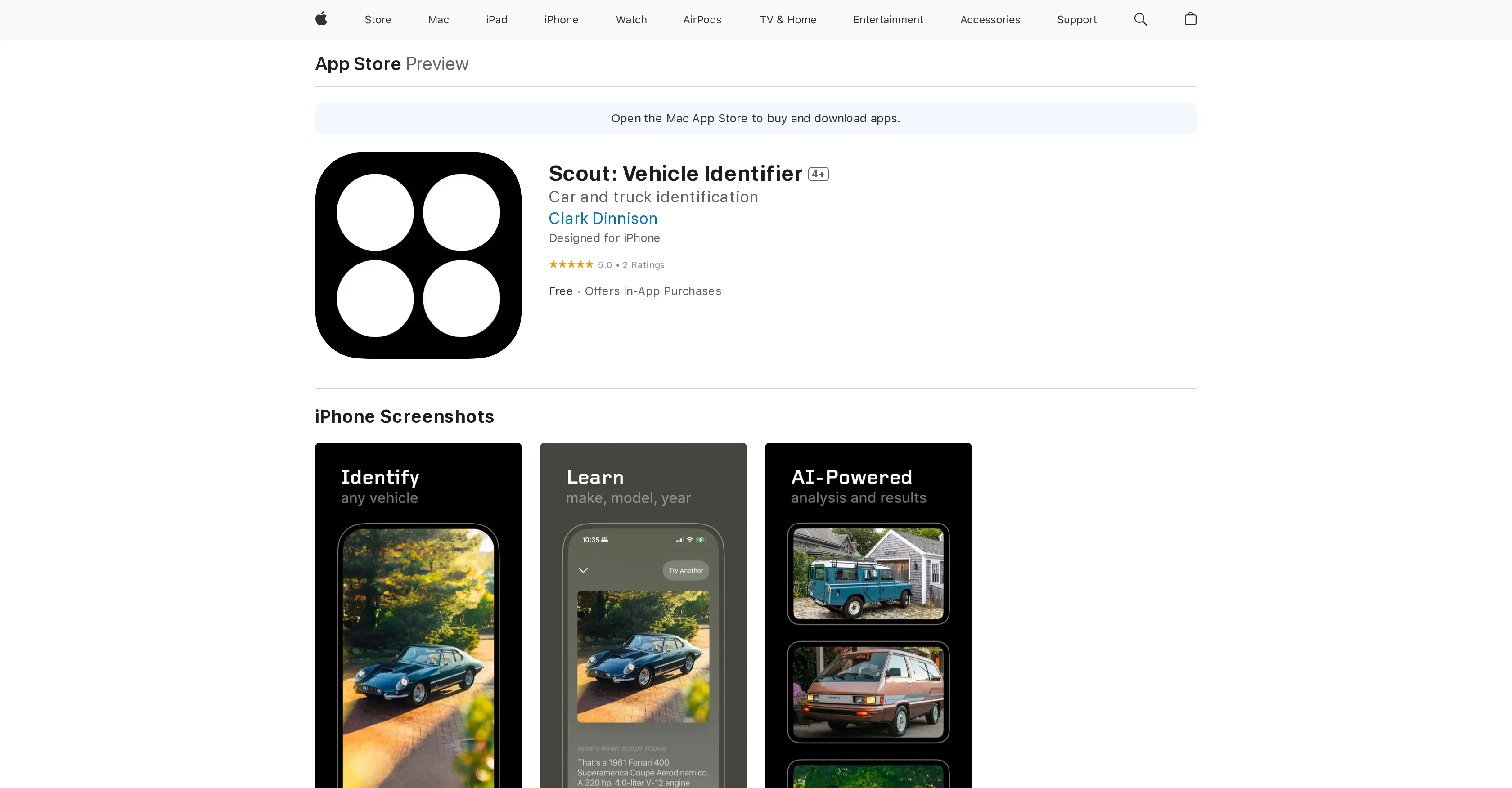 Scout: Vehicle Identifier screenshot