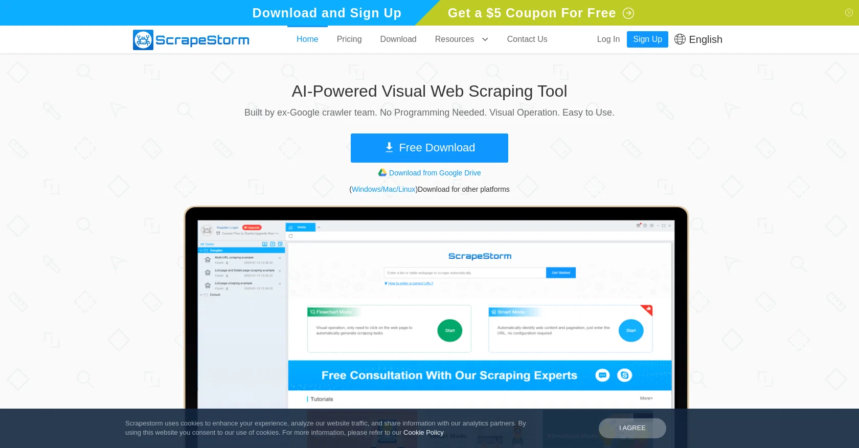 ScrapeStorm screenshot