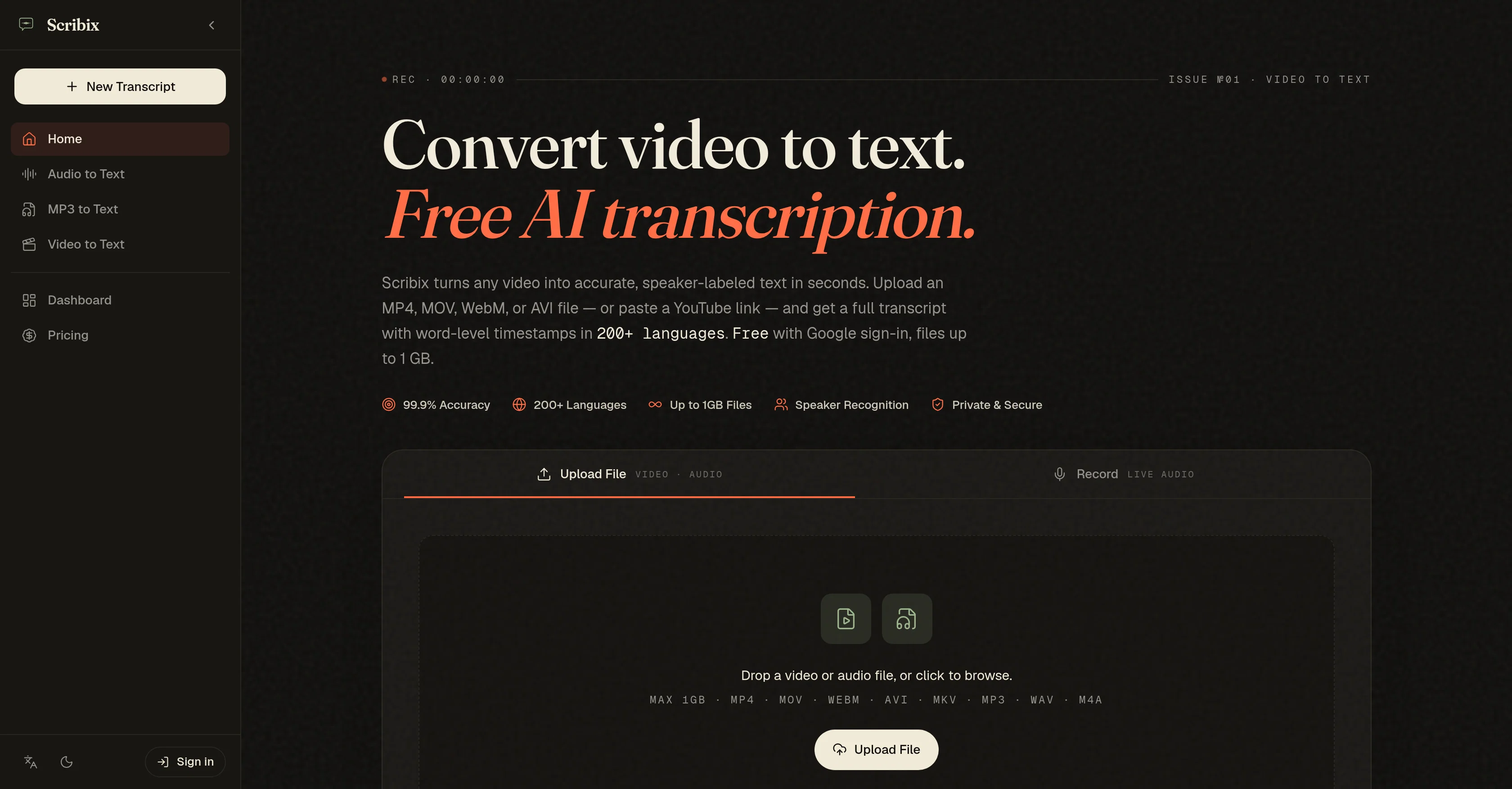 Scribix screenshot