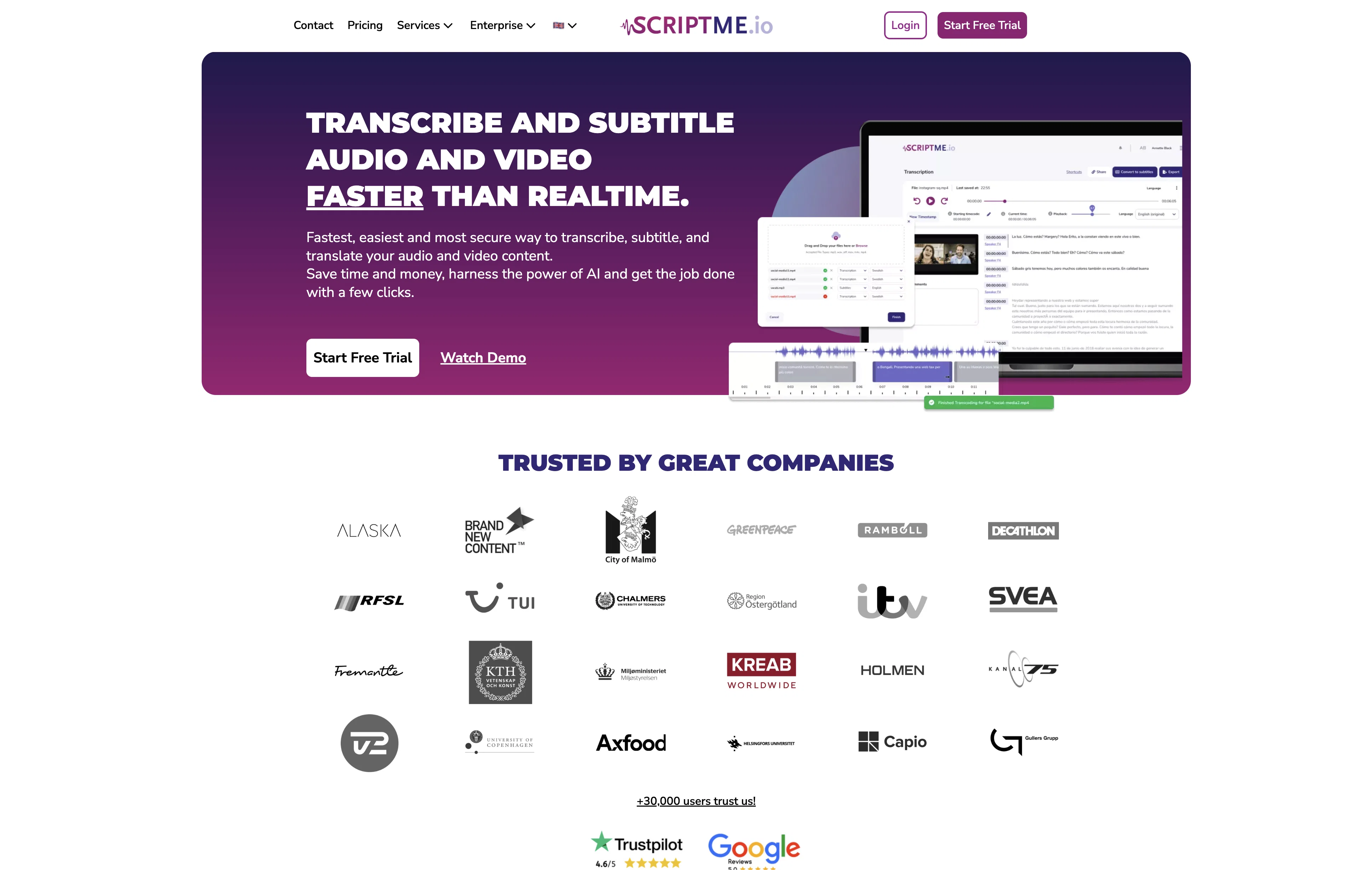 ScriptMe screenshot